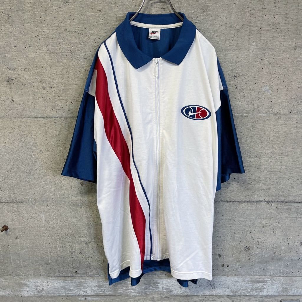 Nike × Vintage VTG 90s Nike Basketball warm up training hiphop rapper Size US XL / EU 56 / 4 - 2 Thumbnail