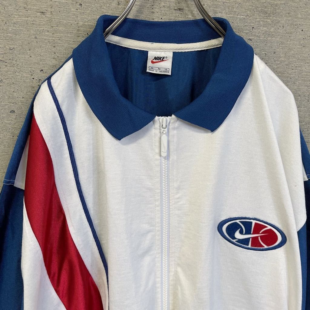 Nike × Vintage VTG 90s Nike Basketball warm up training hiphop rapper Size US XL / EU 56 / 4 - 1 Thumbnail