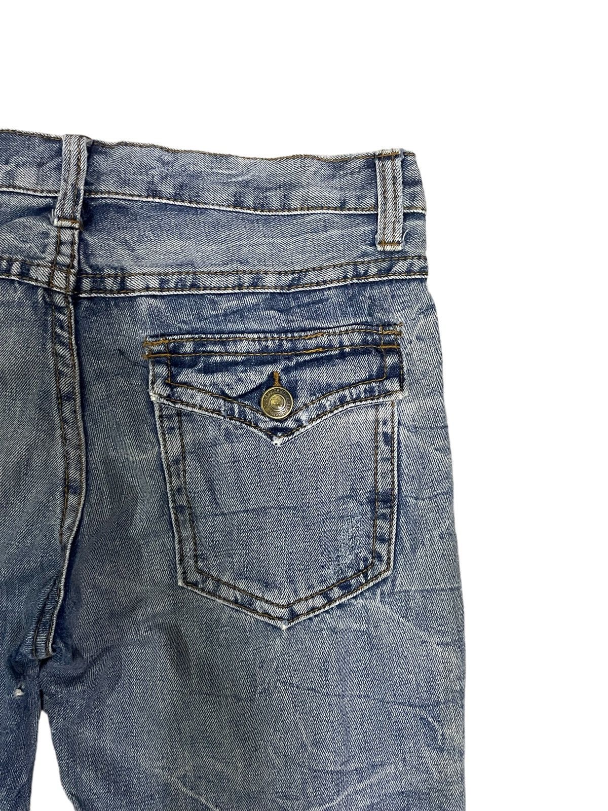 Japanese Brand Vintage Japanese Streetstyle Ripped Destroyed Punk Jeans Size US 33 - 9 Thumbnail