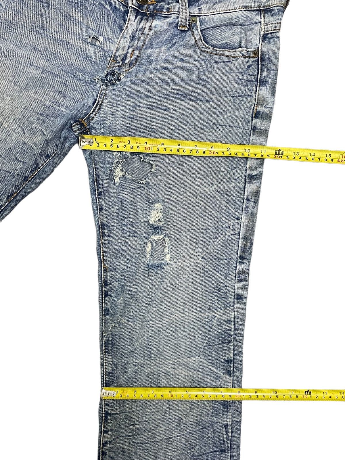 Japanese Brand Vintage Japanese Streetstyle Ripped Destroyed Punk Jeans Size US 33 - 13 Thumbnail
