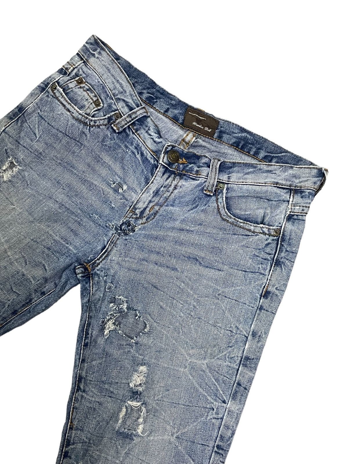 Japanese Brand Vintage Japanese Streetstyle Ripped Destroyed Punk Jeans Size US 33 - 10 Thumbnail