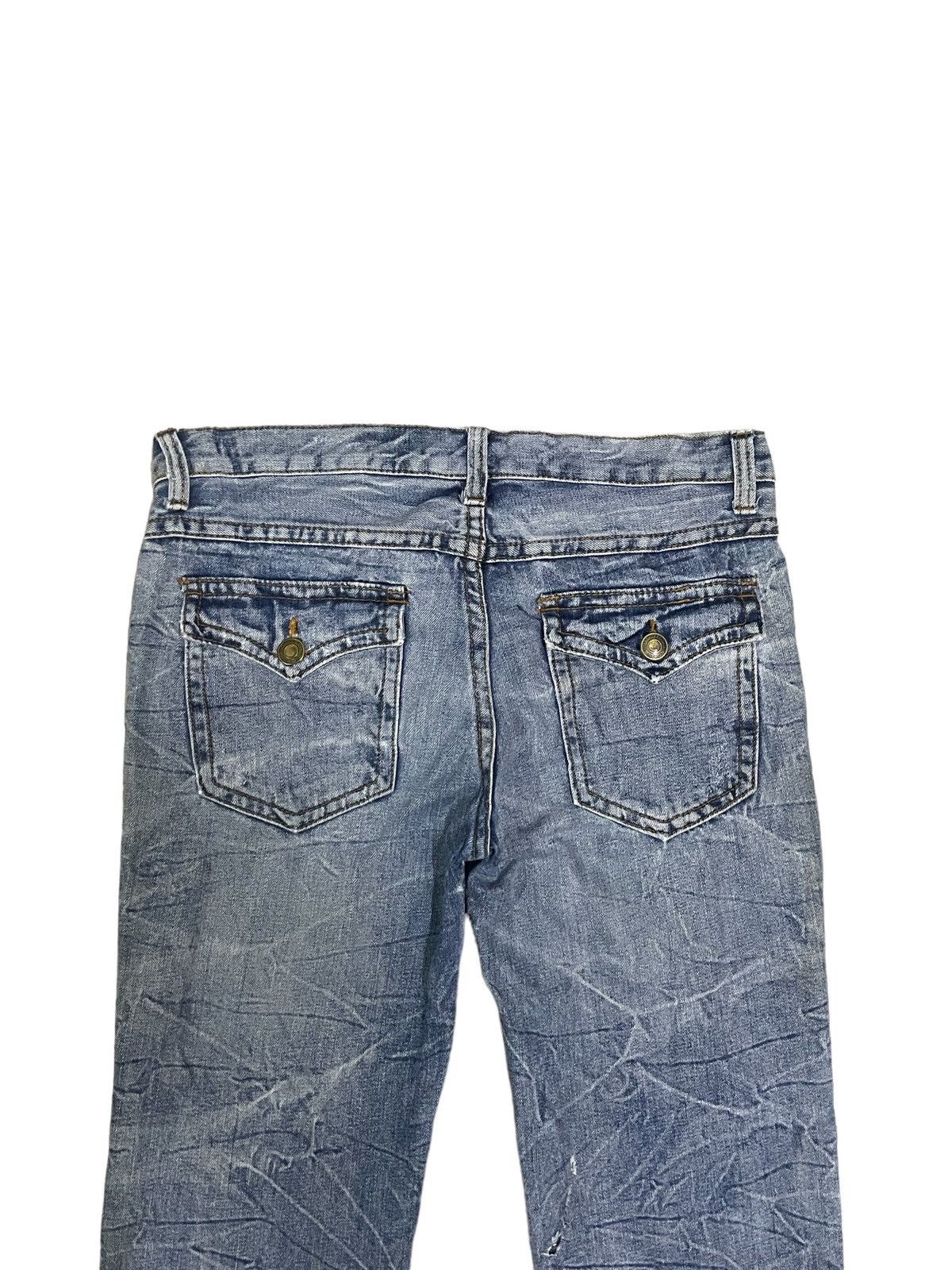 Japanese Brand Vintage Japanese Streetstyle Ripped Destroyed Punk Jeans Size US 33 - 8 Thumbnail