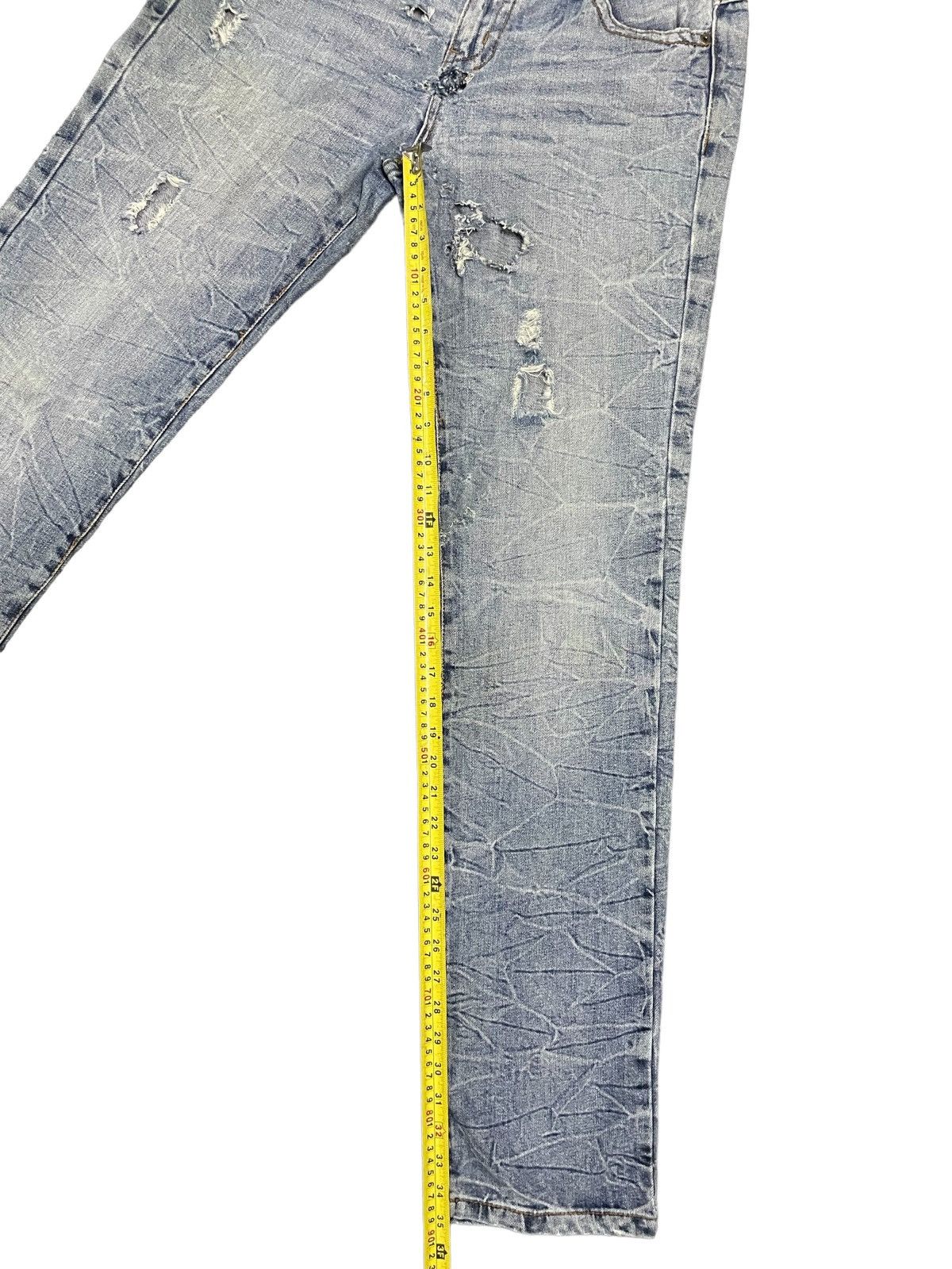 Japanese Brand Vintage Japanese Streetstyle Ripped Destroyed Punk Jeans Size US 33 - 14 Thumbnail