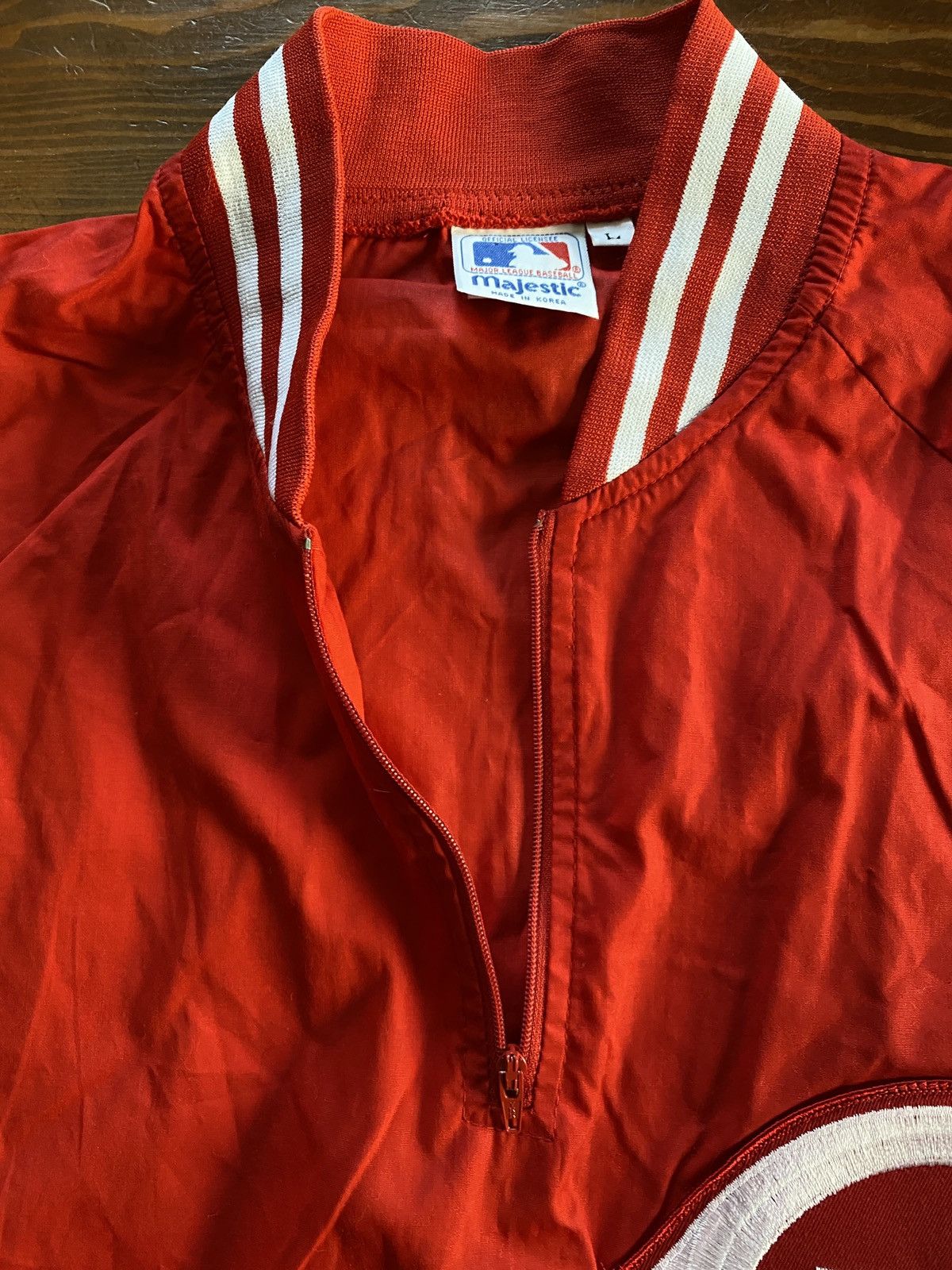 Majestic Vintage 80’s Cincinnati Red Majestic 1/4 Zip Windbreaker Size US L / EU 52-54 / 3 - 8 Thumbnail