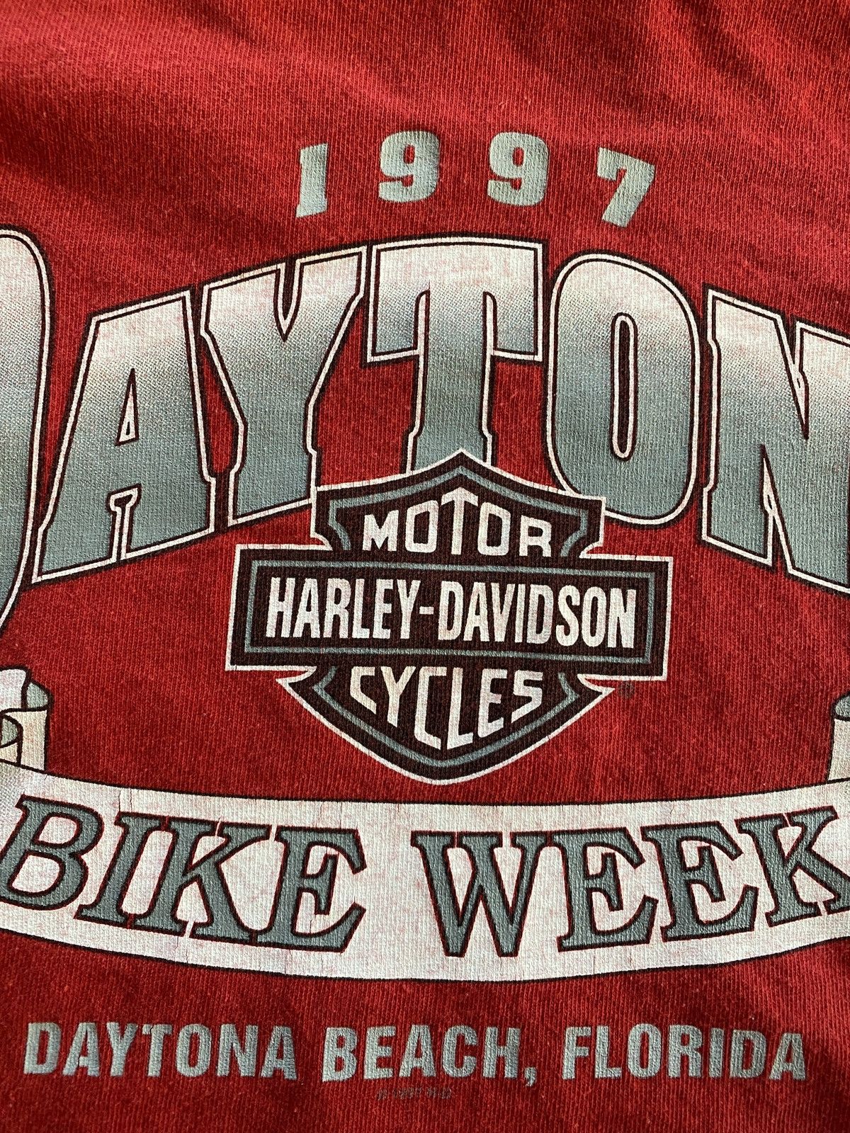 Harley Davidson Vintage ‘97 Harley Davidson Single Stitch Bike Week Tee Size US XL / EU 56 / 4 - 16 Thumbnail