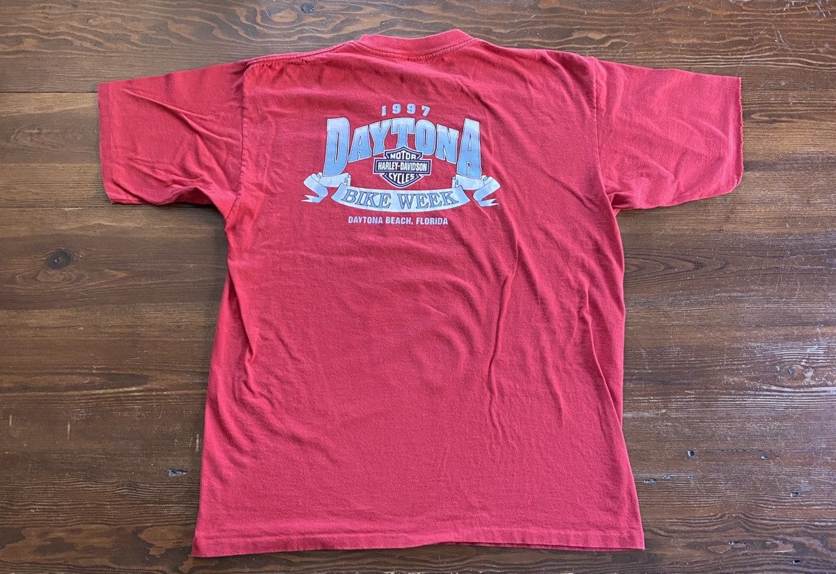 Harley Davidson Vintage ‘97 Harley Davidson Single Stitch Bike Week Tee Size US XL / EU 56 / 4 - 14 Thumbnail