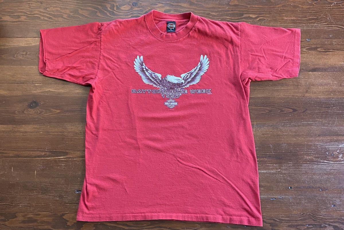 Harley Davidson Vintage ‘97 Harley Davidson Single Stitch Bike Week Tee Size US XL / EU 56 / 4 - 1 Thumbnail