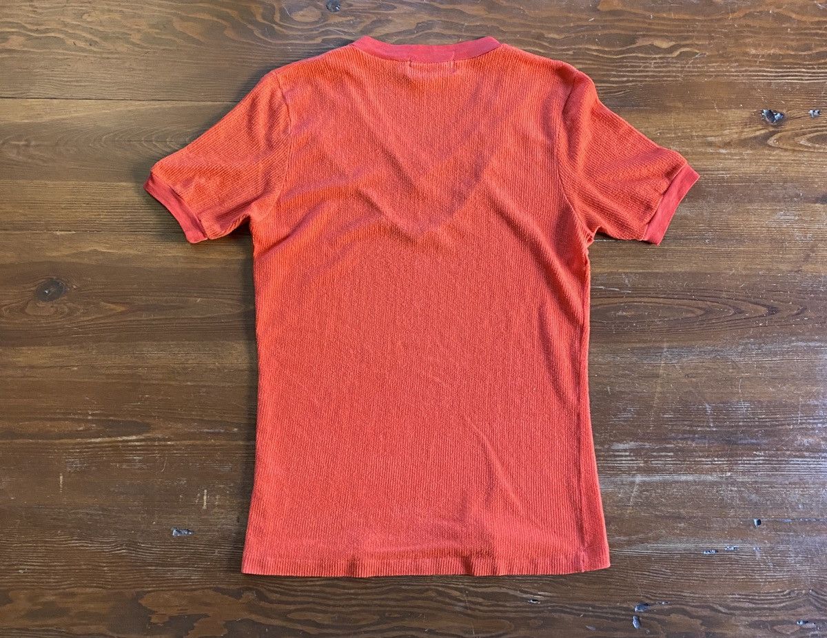 Vintage Vintage 80’s Ribbed V-Neck Single Stitch Ringer Tee Size US M / EU 48-50 / 2 - 11 Thumbnail