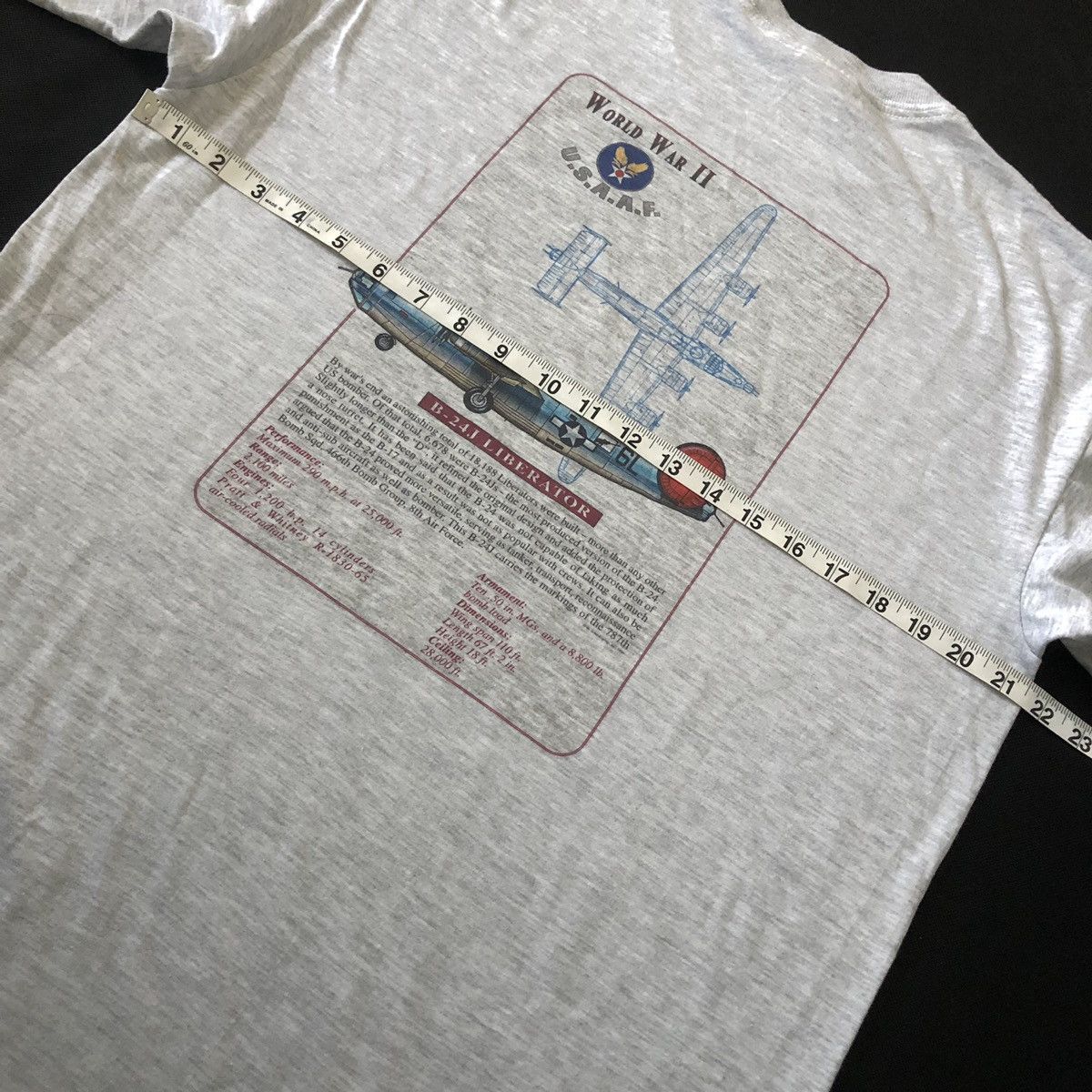 Vintage Vintage 90s AIR FORCE T-Shirt Size US L / EU 52-54 / 3 - 8 Thumbnail