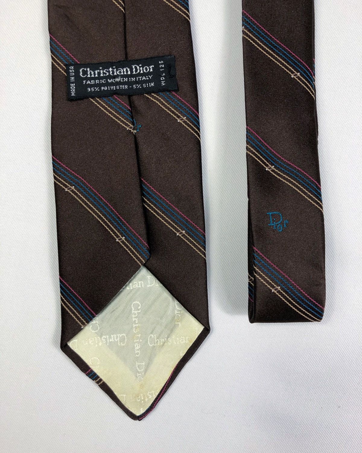 Dior × Vintage Rare Vintage Christian Dior Tie Size ONE SIZE - 5 Thumbnail