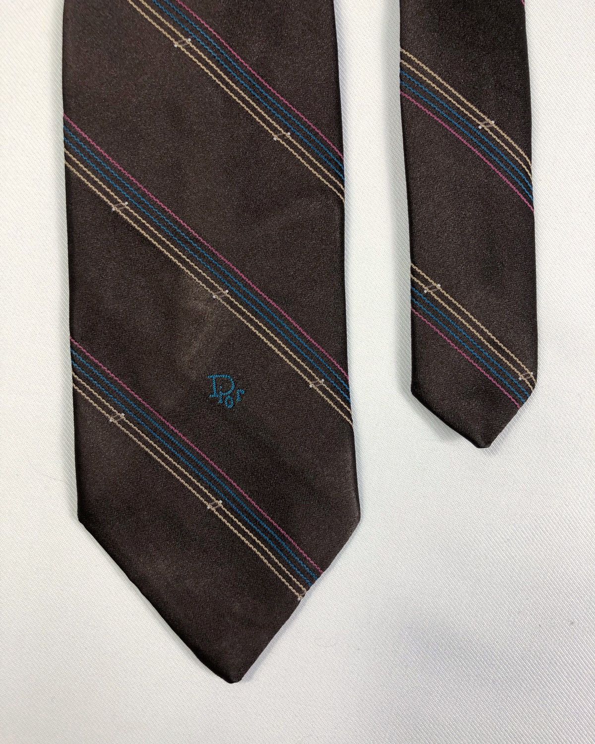 Dior × Vintage Rare Vintage Christian Dior Tie Size ONE SIZE - 4 Thumbnail