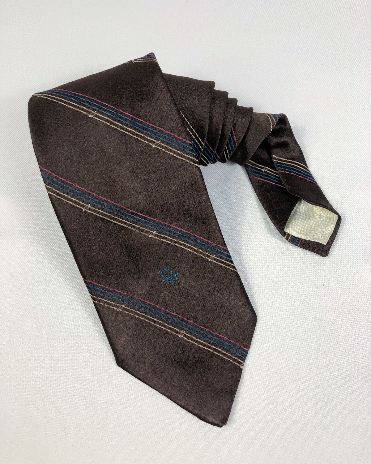 Dior × Vintage Rare Vintage Christian Dior Tie Size ONE SIZE - 3 Thumbnail