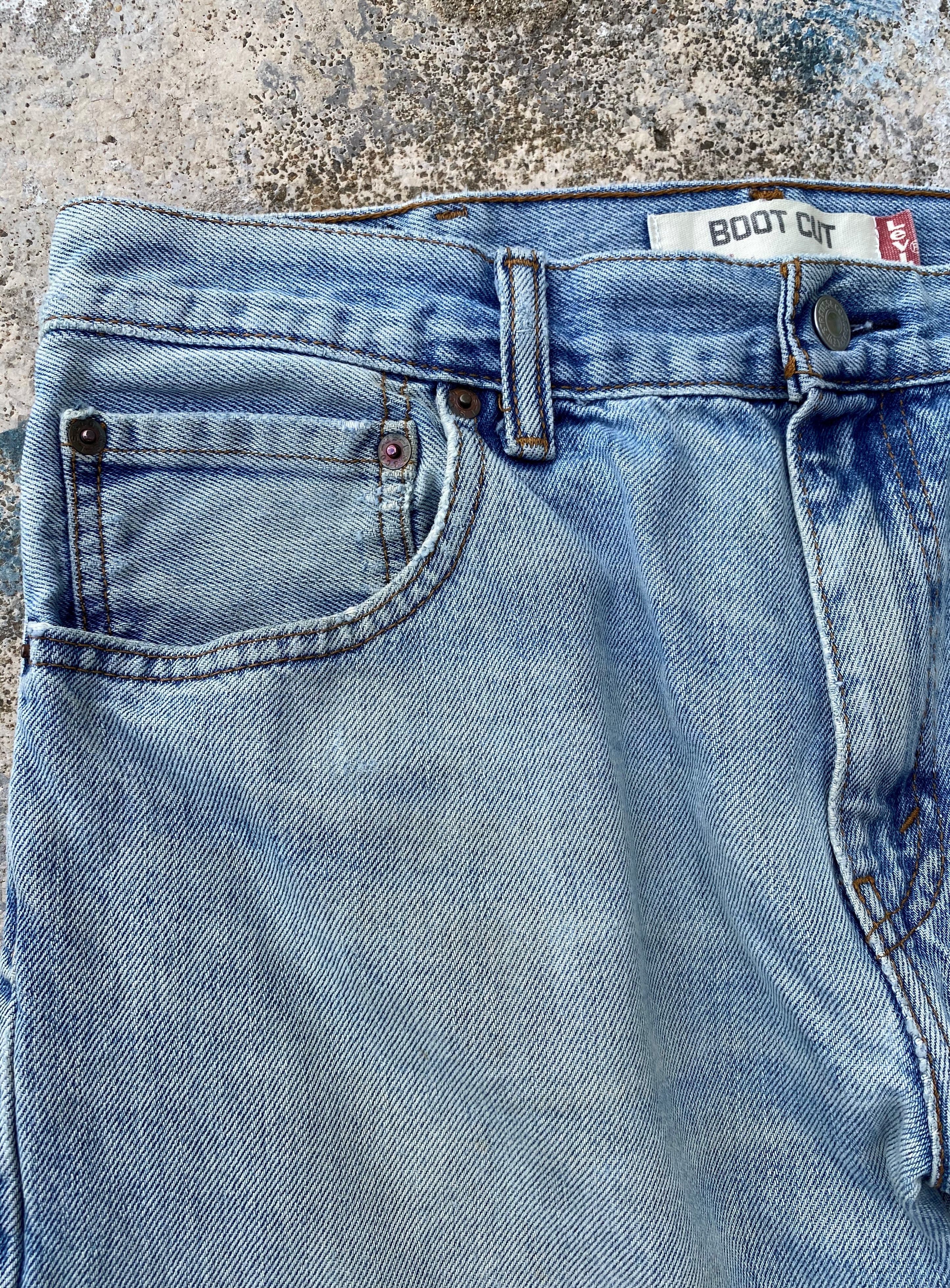Levi's Vintage Clothing RARE🔥Levi's 517 Flared Bootcut Jeans Cowboy Denim Size US 32 / EU 48 - 5 Thumbnail
