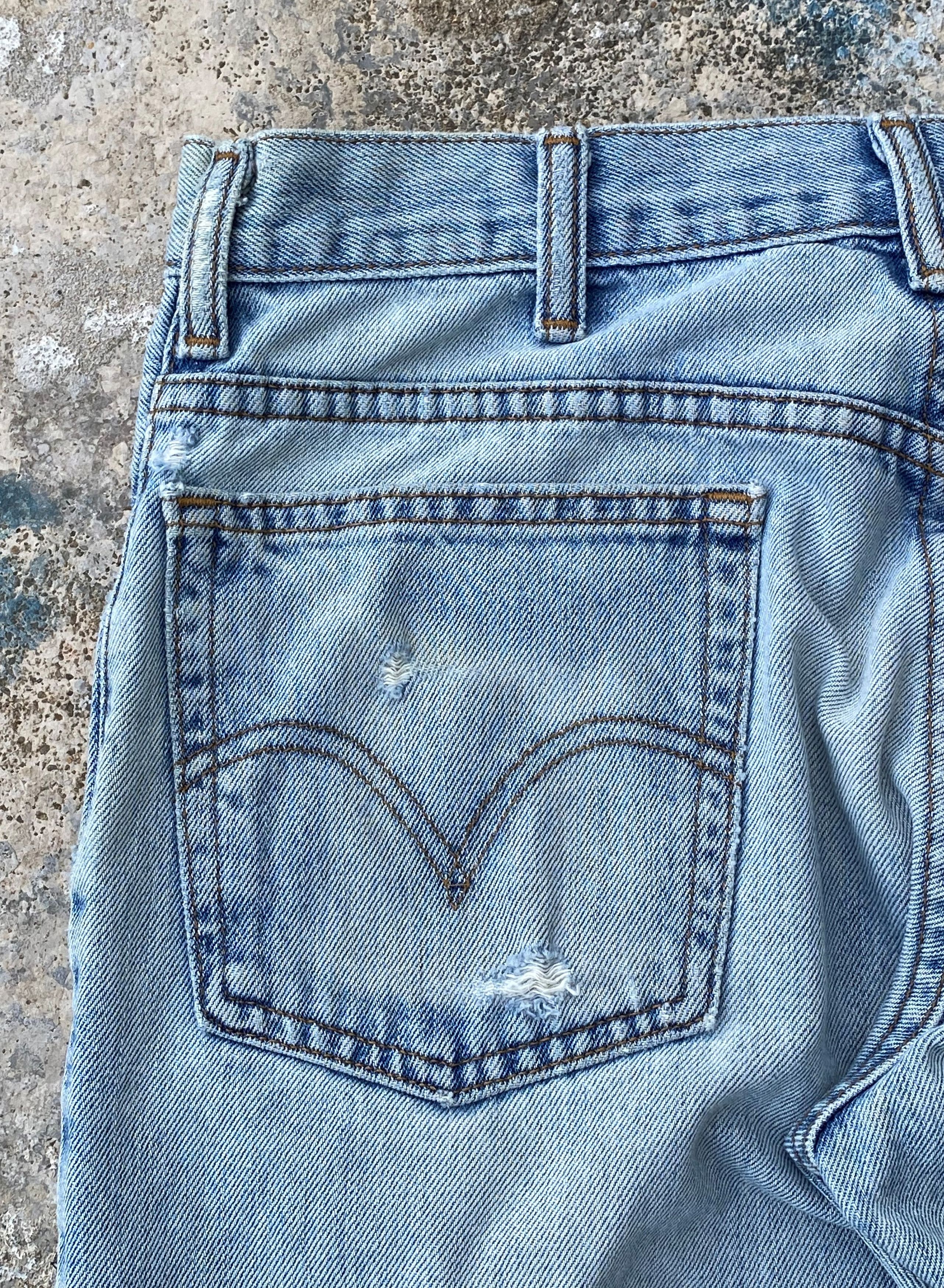 Levi's Vintage Clothing RARE🔥Levi's 517 Flared Bootcut Jeans Cowboy Denim Size US 32 / EU 48 - 12 Thumbnail
