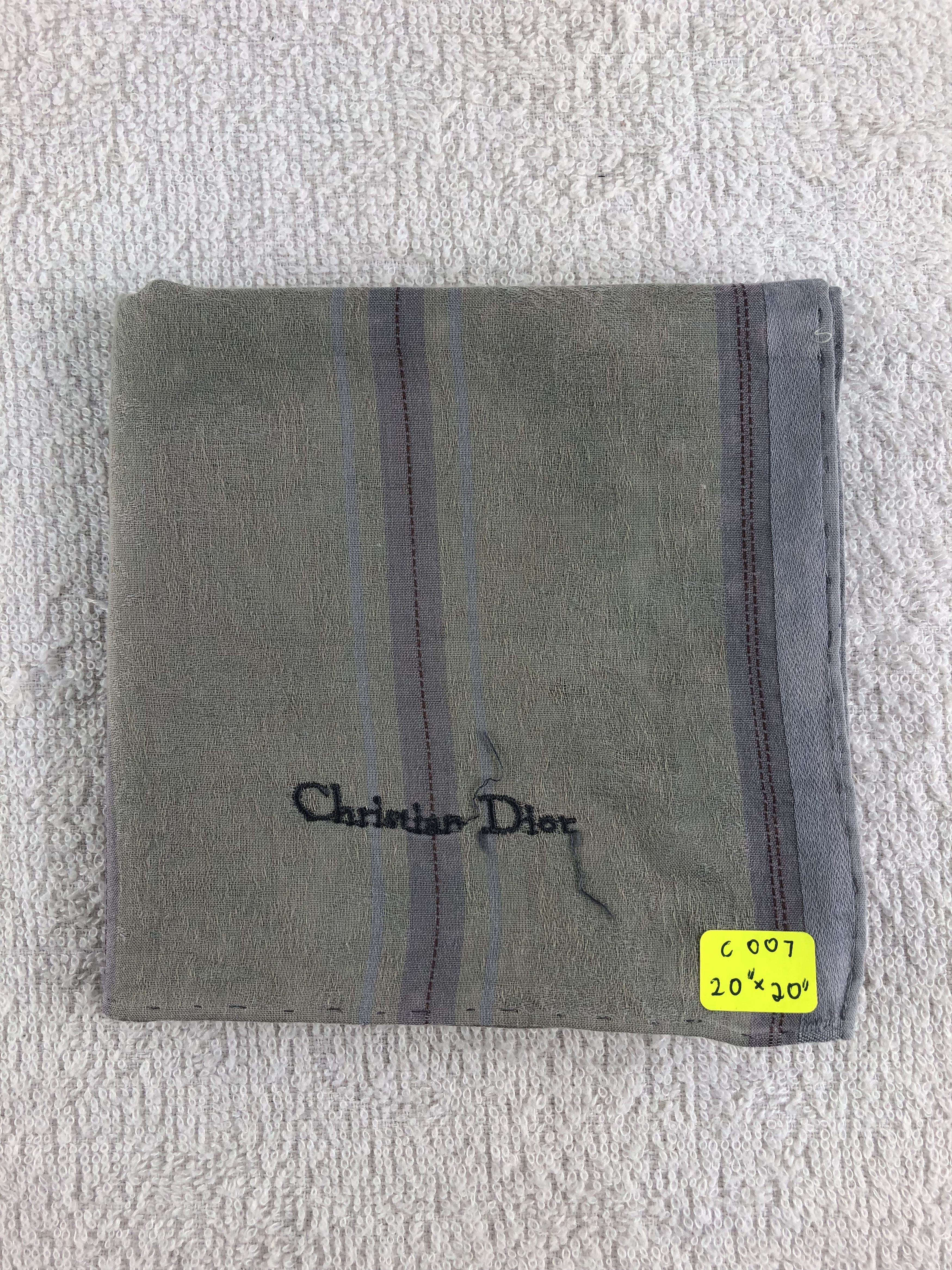 Vintage Christian Dior Handkerchief / Bandana / Neckerchief C007 Size ONE SIZE - 7 Thumbnail