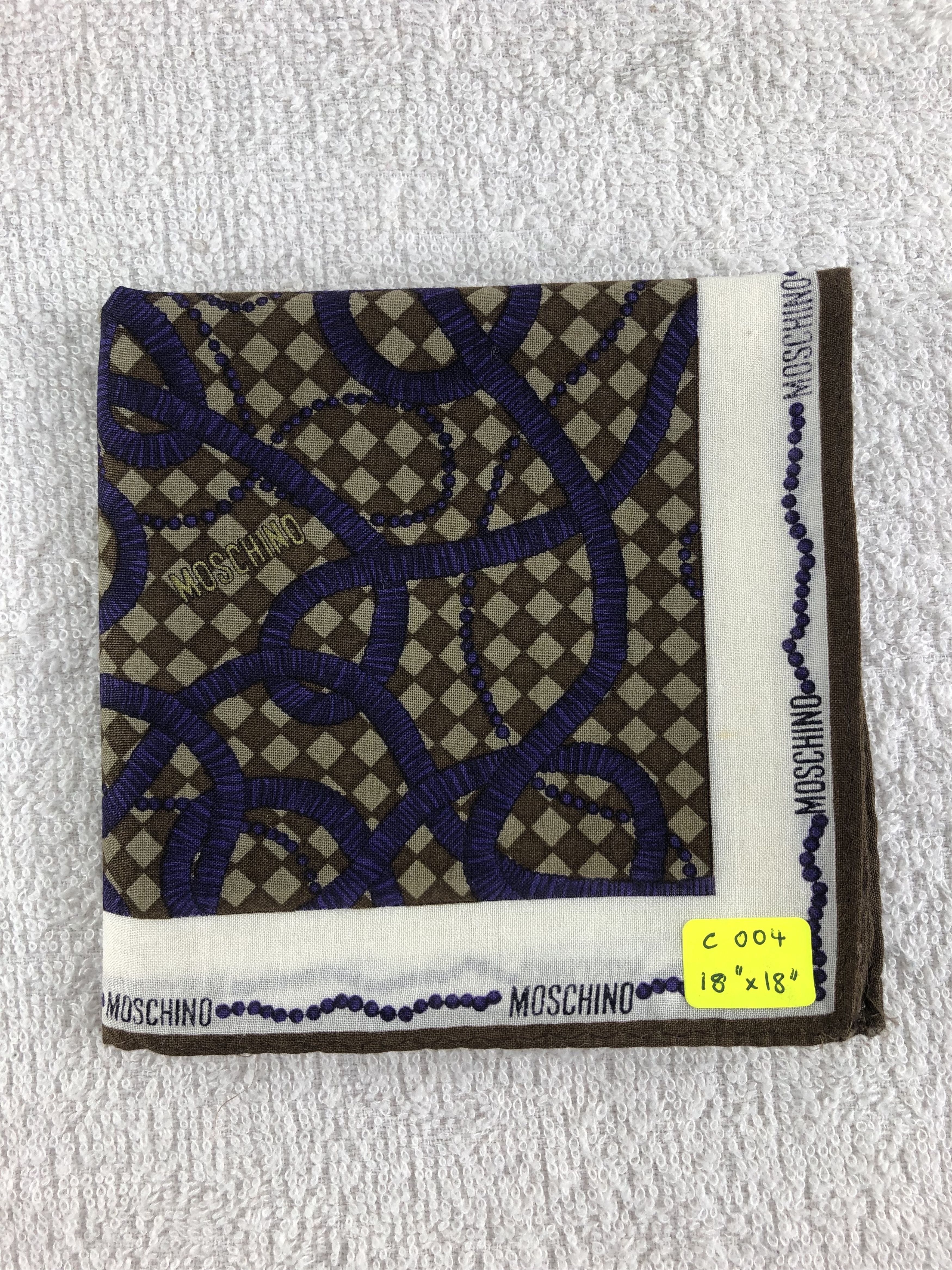Vintage Moschino Handkerchief / Bandana / Neckerchief C004 Size ONE SIZE - 6 Thumbnail