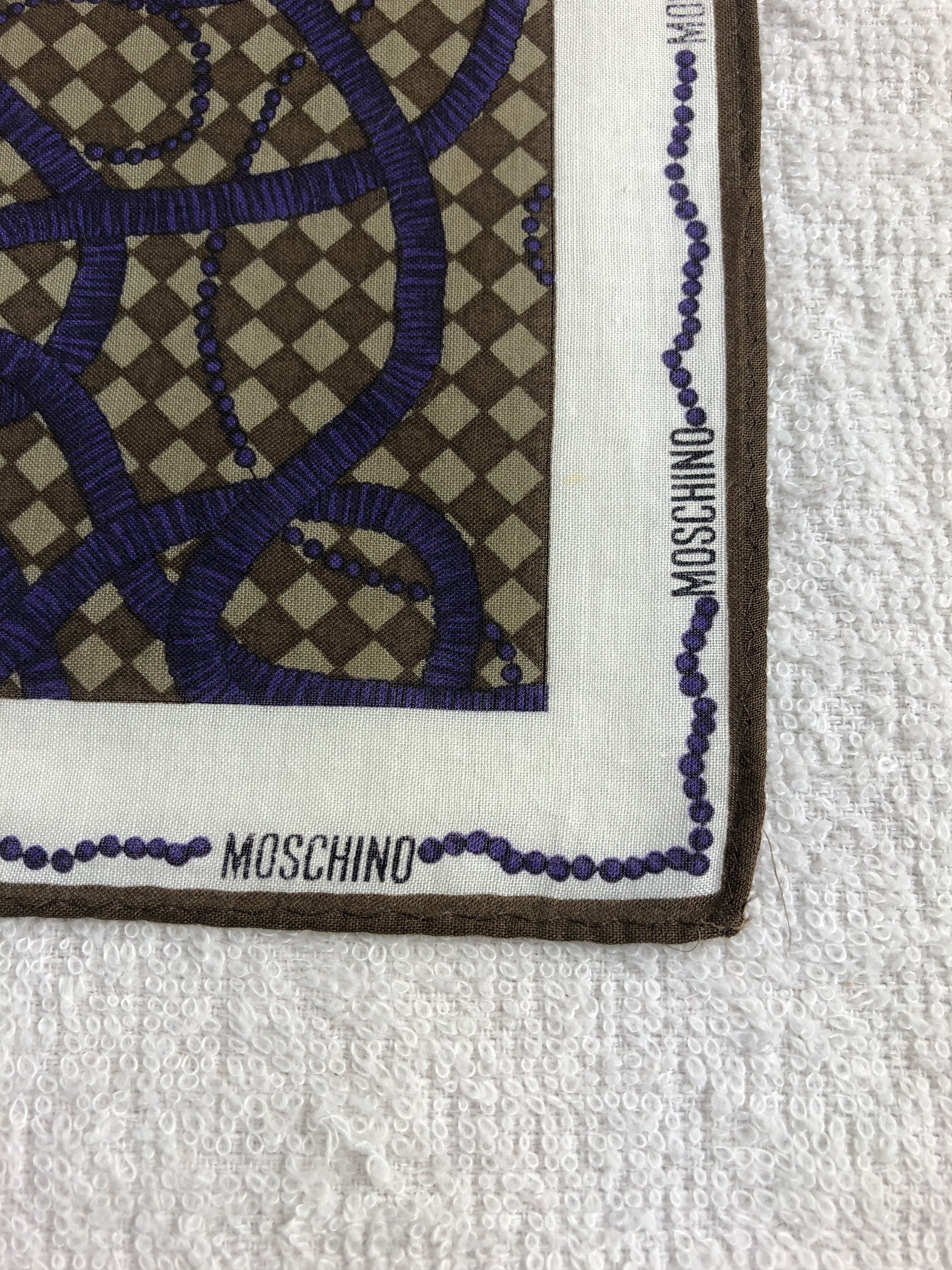 Vintage Moschino Handkerchief / Bandana / Neckerchief C004 Size ONE SIZE - 5 Thumbnail