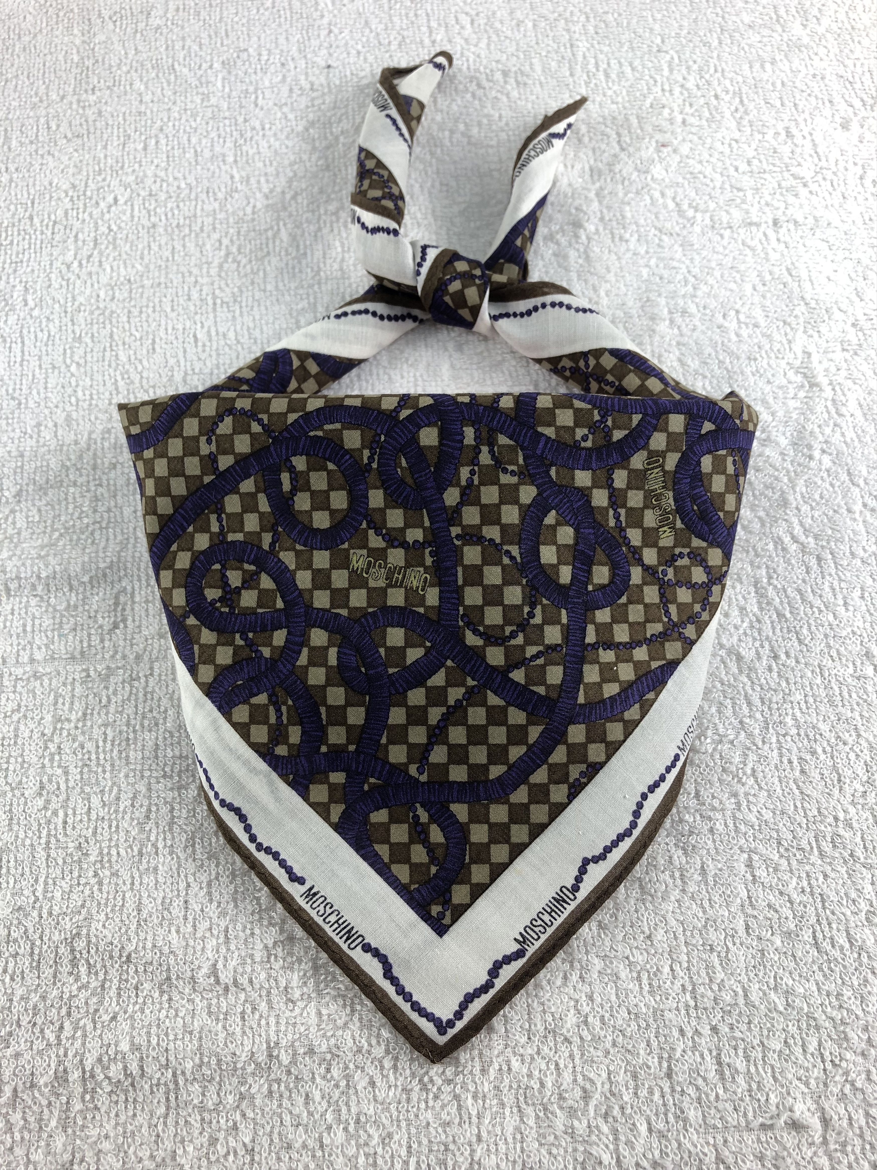 Vintage Moschino Handkerchief / Bandana / Neckerchief C004 Size ONE SIZE - 2 Thumbnail