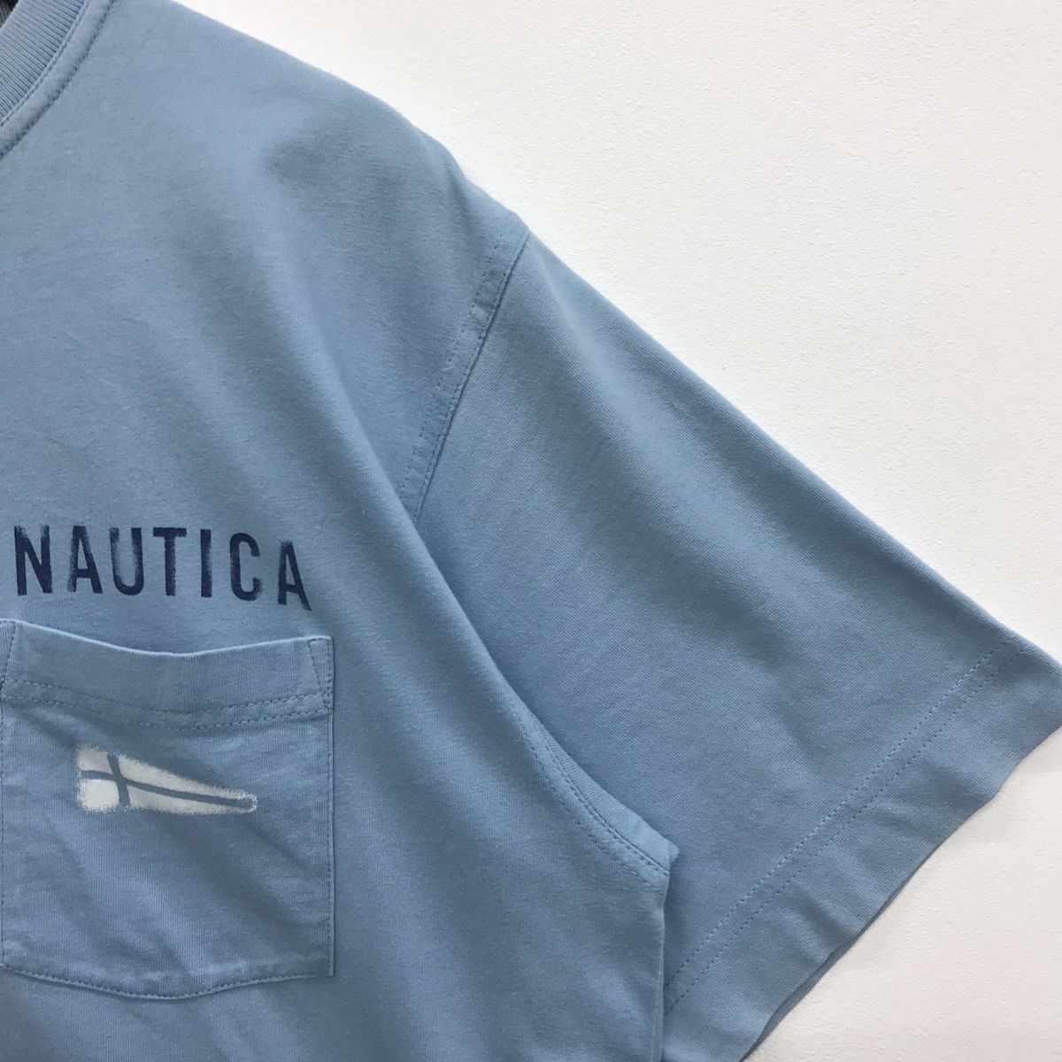Nautica × Vintage Rare!! Vintage Nautica Single Pocket Tee Size US L / EU 52-54 / 3 - 5 Thumbnail
