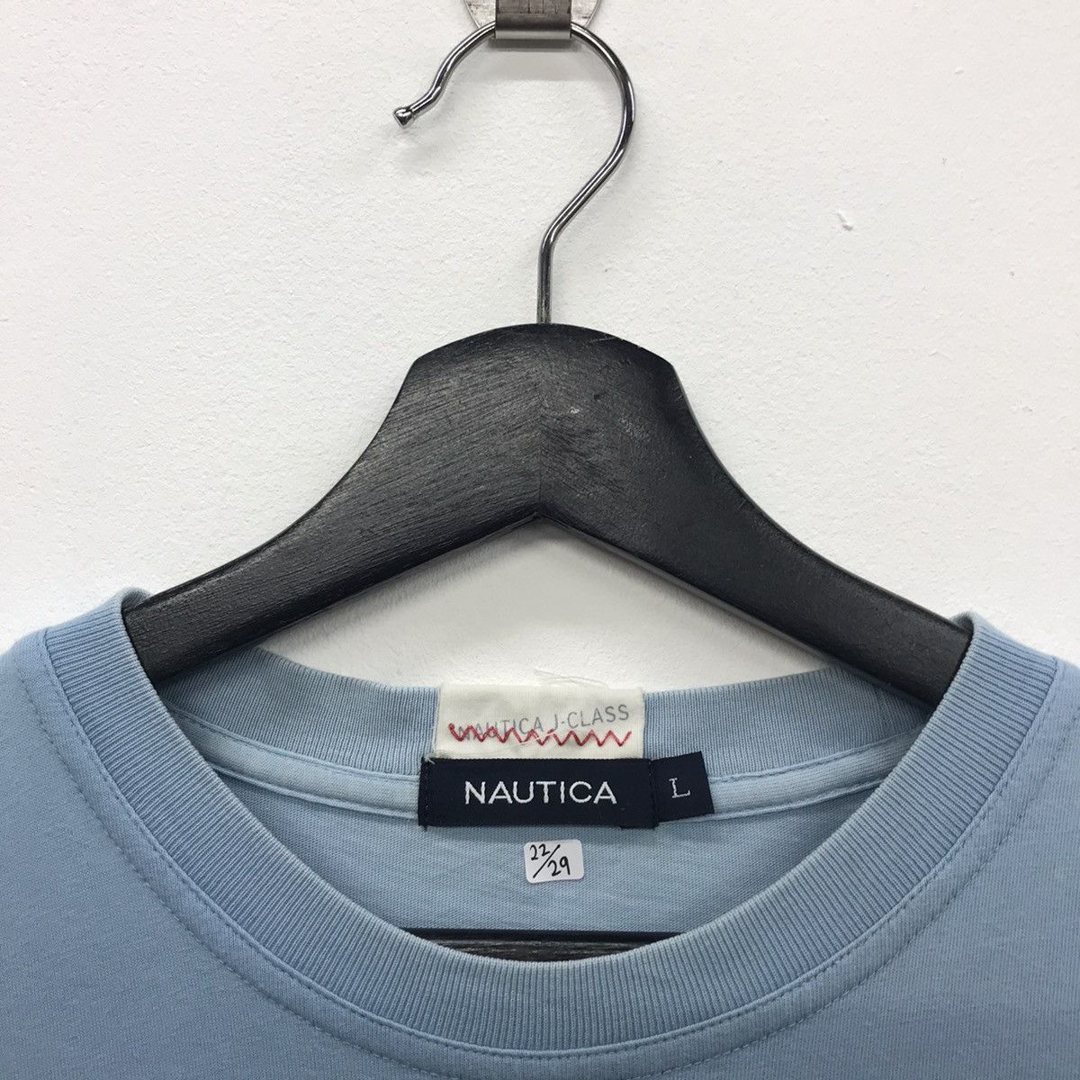 Nautica × Vintage Rare!! Vintage Nautica Single Pocket Tee Size US L / EU 52-54 / 3 - 4 Thumbnail