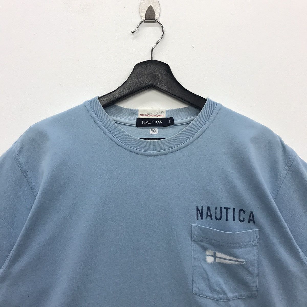 Nautica × Vintage Rare!! Vintage Nautica Single Pocket Tee Size US L / EU 52-54 / 3 - 3 Thumbnail