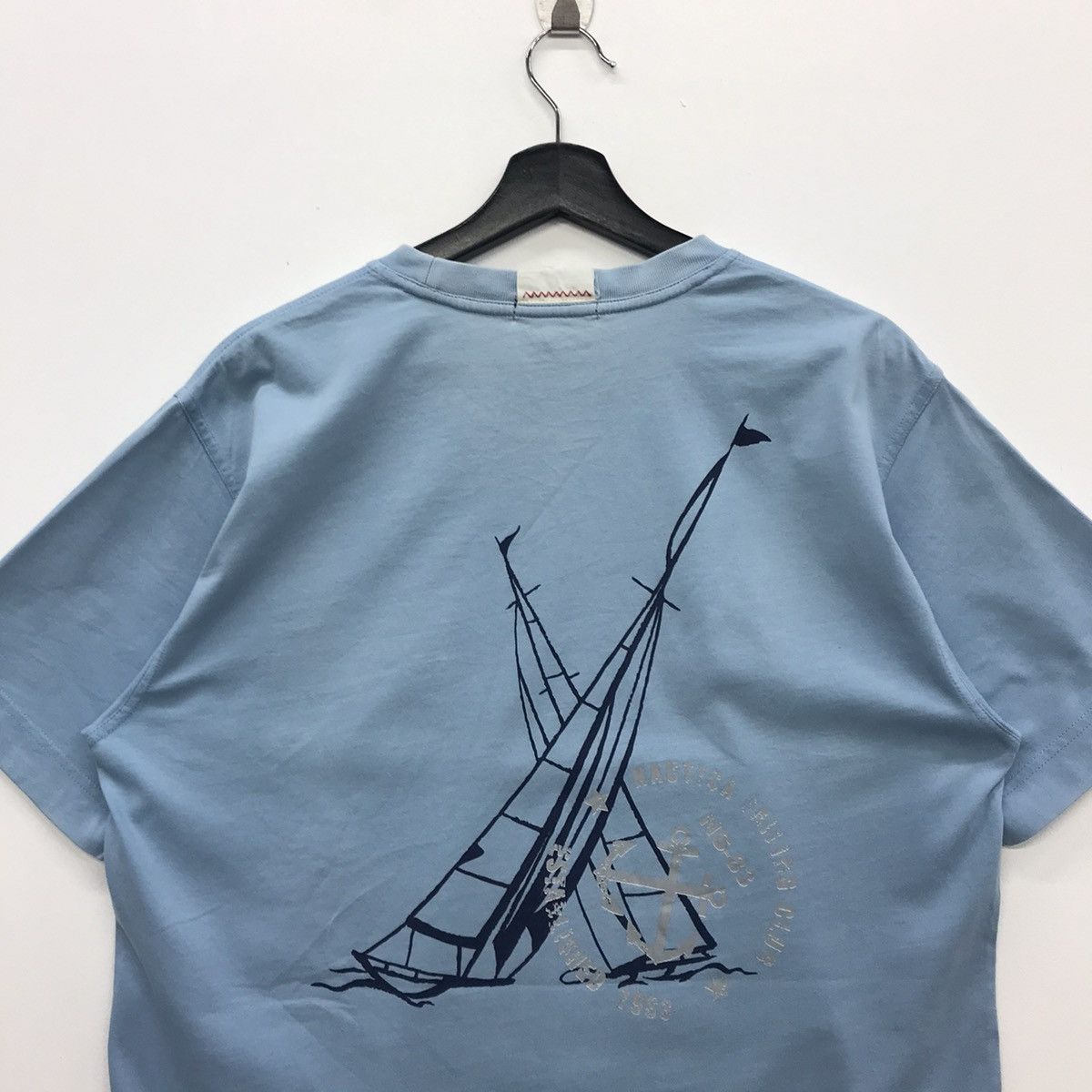 Nautica × Vintage Rare!! Vintage Nautica Single Pocket Tee Size US L / EU 52-54 / 3 - 10 Thumbnail