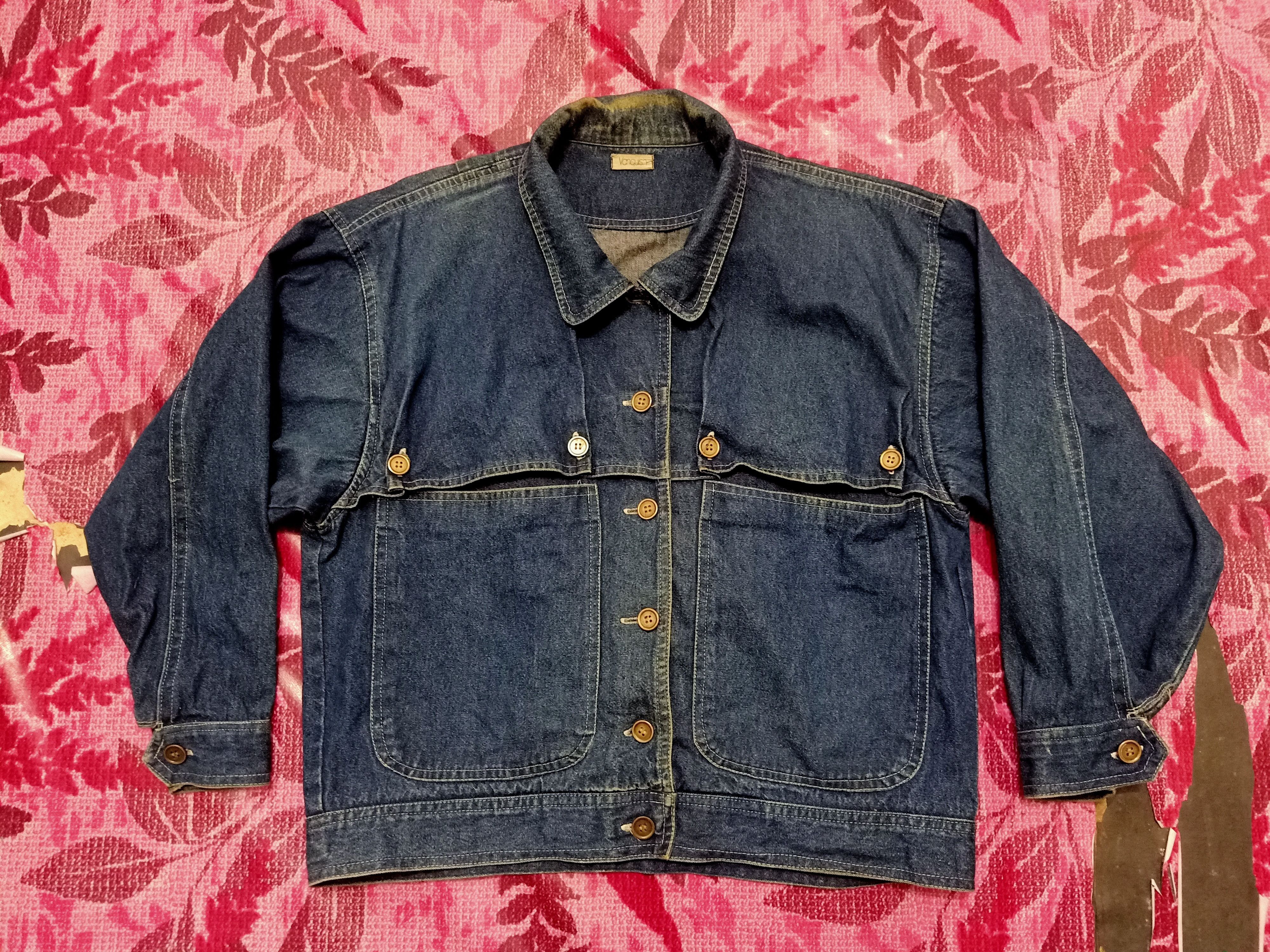 Vanquish Rare!!! Vtg Vanquish Japan style Distressed Denim Jacket Size US L / EU 52-54 / 3 - 1 Thumbnail