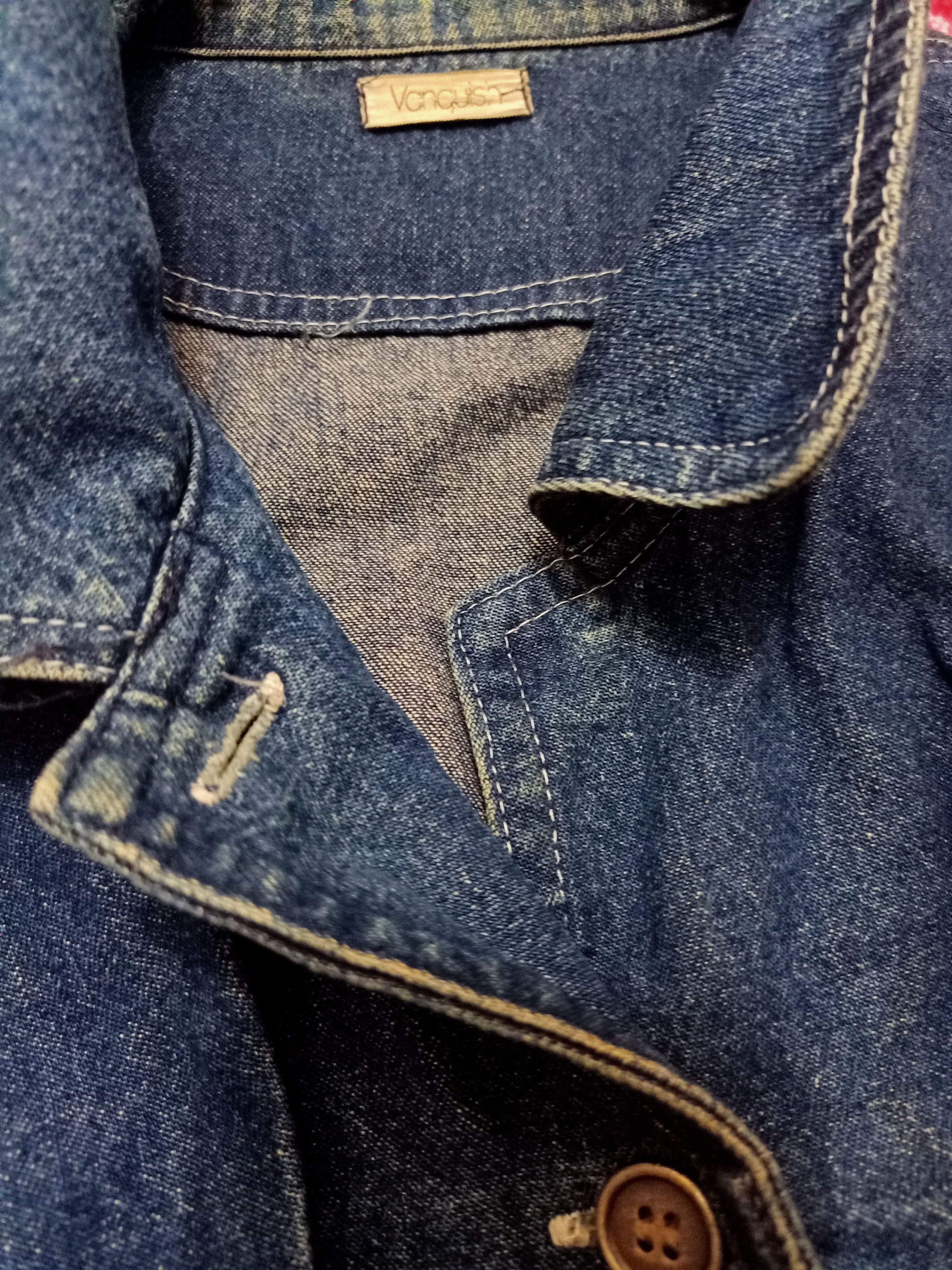 Vanquish Rare!!! Vtg Vanquish Japan style Distressed Denim Jacket Size US L / EU 52-54 / 3 - 4 Thumbnail