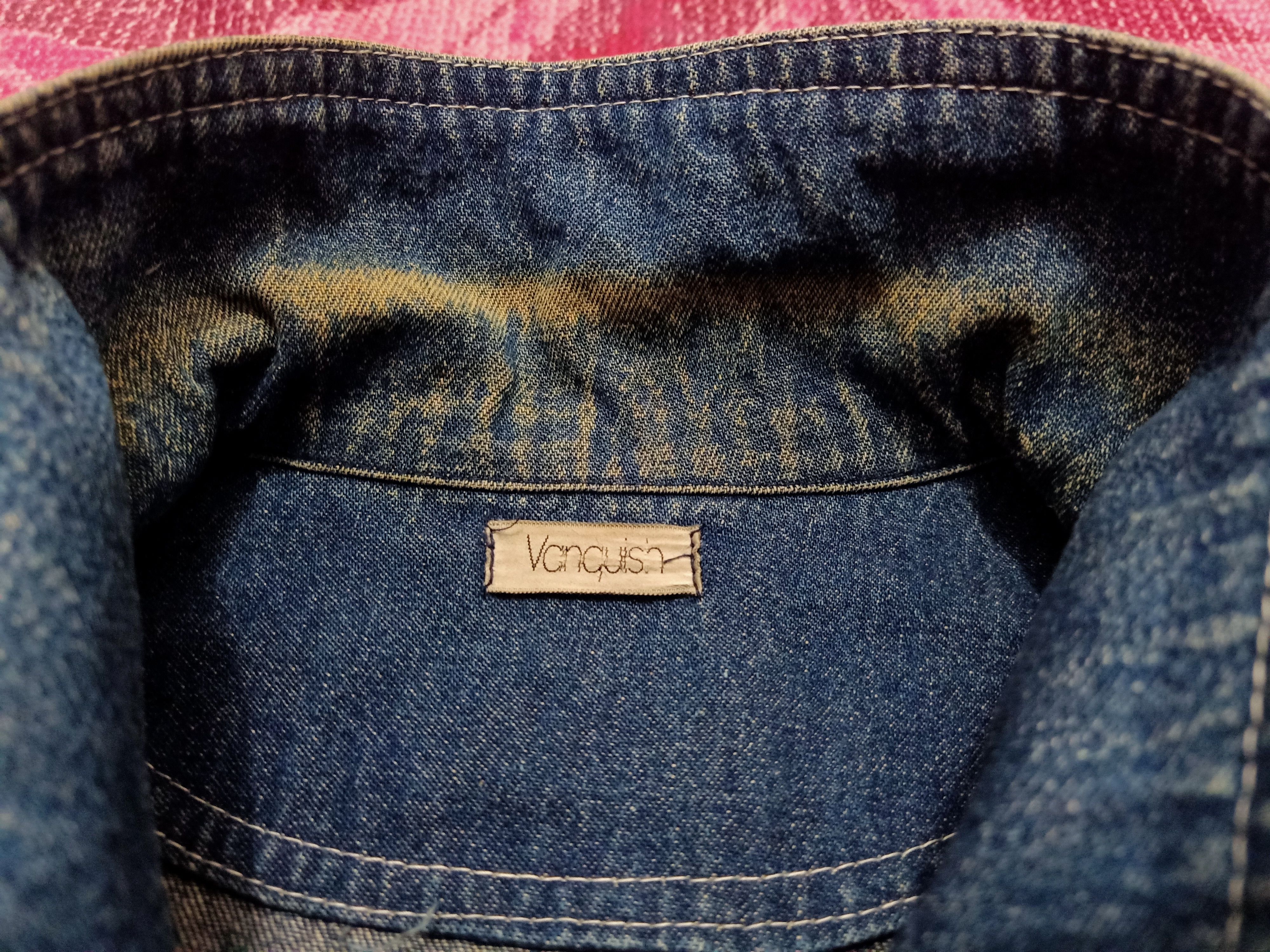 Vanquish Rare!!! Vtg Vanquish Japan style Distressed Denim Jacket Size US L / EU 52-54 / 3 - 2 Thumbnail