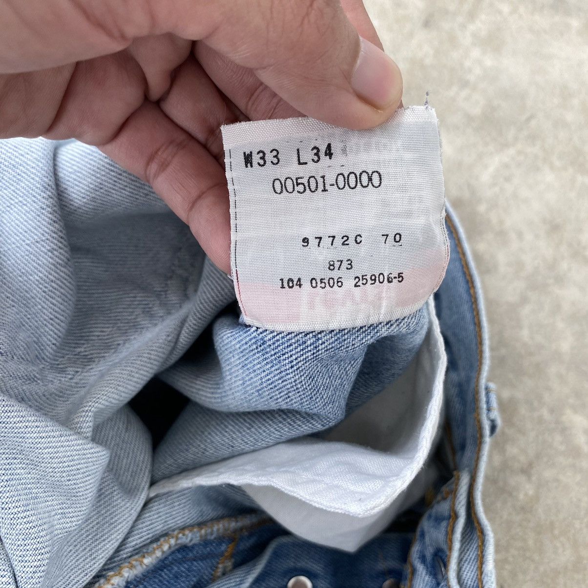 Levi's × Vintage Size 32x30.5 Vintage Levis 501 Faded Distressed Denim Size US 32 / EU 48 - 21 Thumbnail