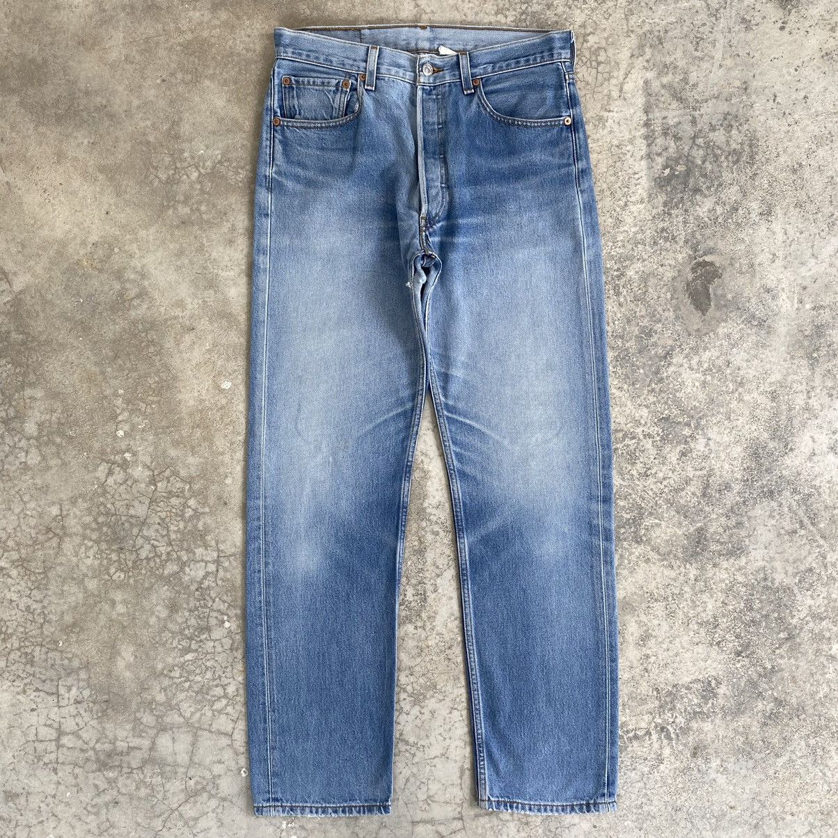 Levi's × Vintage Size 32x30.5 Vintage Levis 501 Faded Distressed Denim Size US 32 / EU 48 - 1 Thumbnail