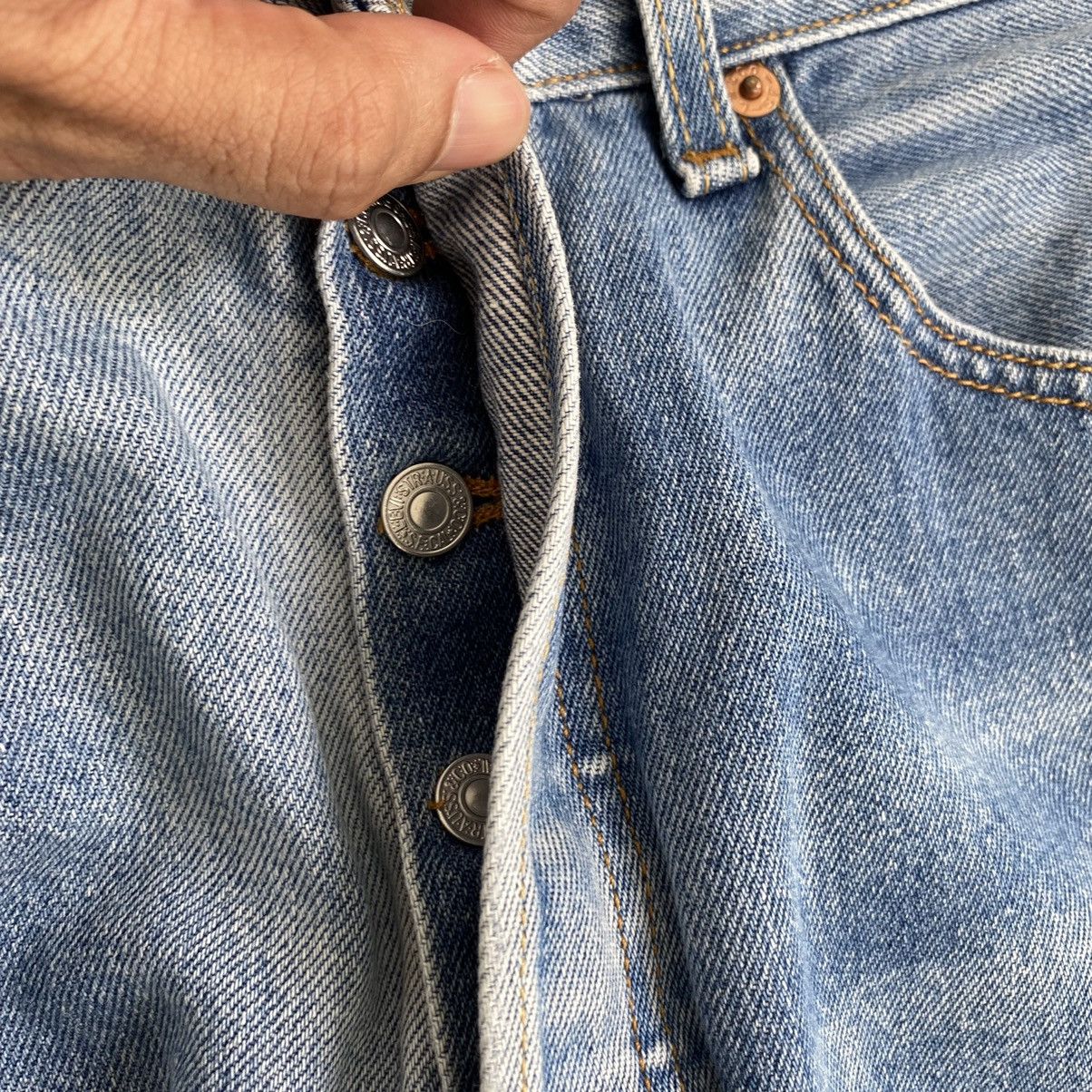 Levi's × Vintage Size 32x30.5 Vintage Levis 501 Faded Distressed Denim Size US 32 / EU 48 - 9 Thumbnail