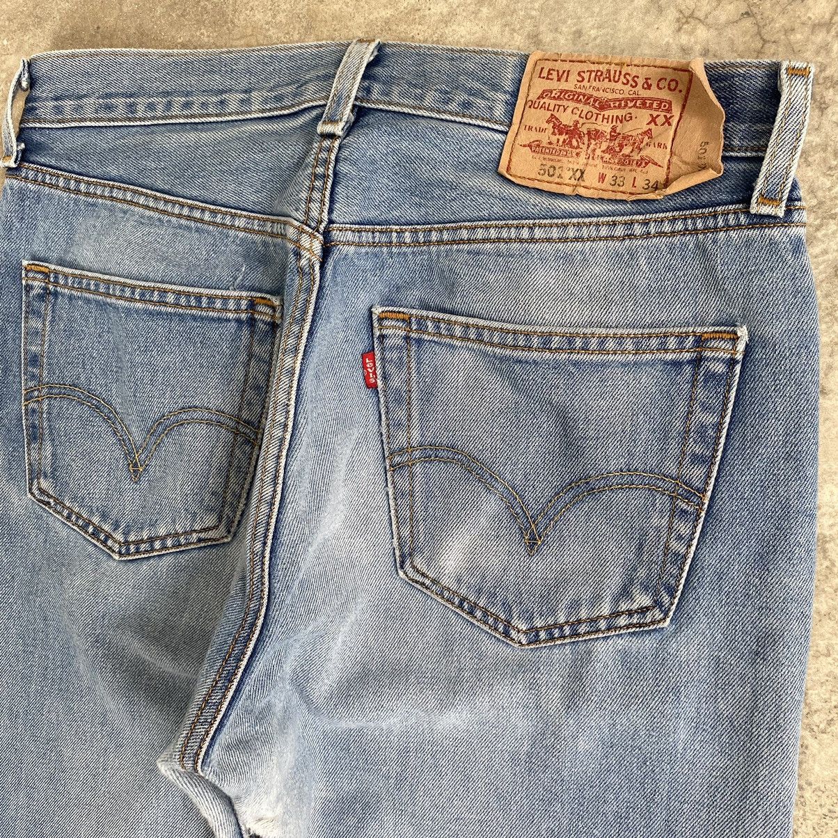 Levi's × Vintage Size 32x30.5 Vintage Levis 501 Faded Distressed Denim Size US 32 / EU 48 - 17 Thumbnail