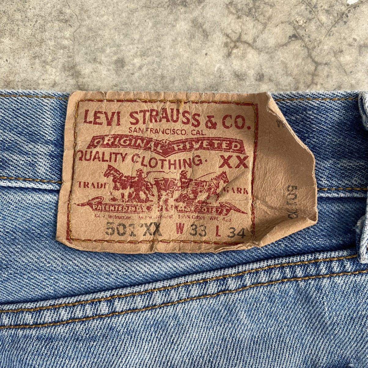 Levi's × Vintage Size 32x30.5 Vintage Levis 501 Faded Distressed Denim Size US 32 / EU 48 - 19 Thumbnail