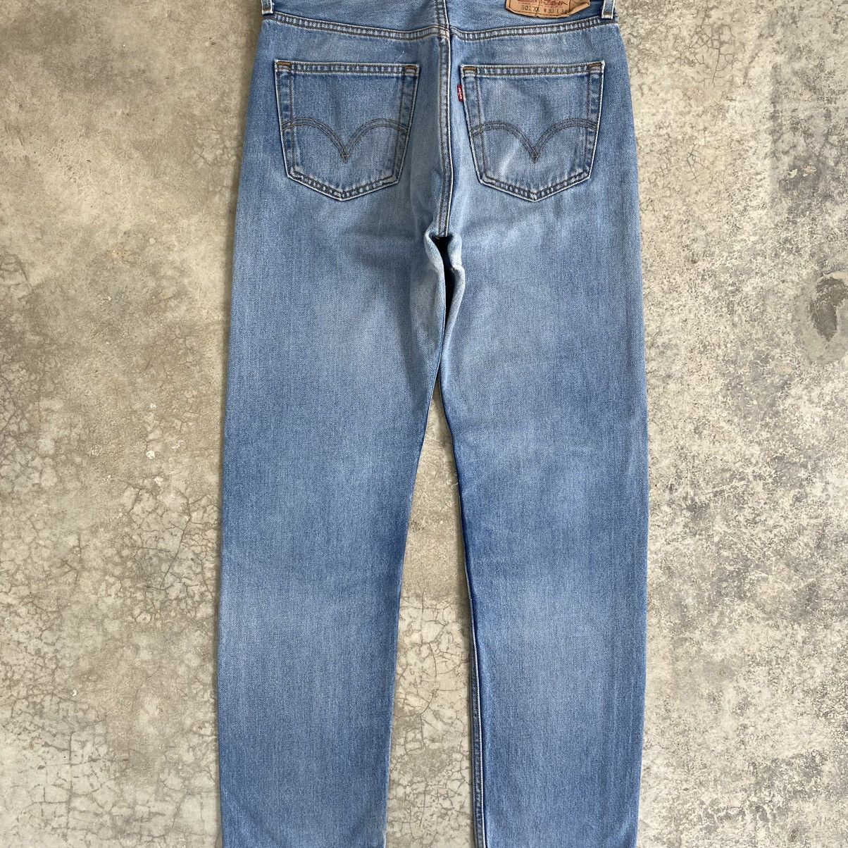 Levi's × Vintage Size 32x30.5 Vintage Levis 501 Faded Distressed Denim Size US 32 / EU 48 - 14 Thumbnail