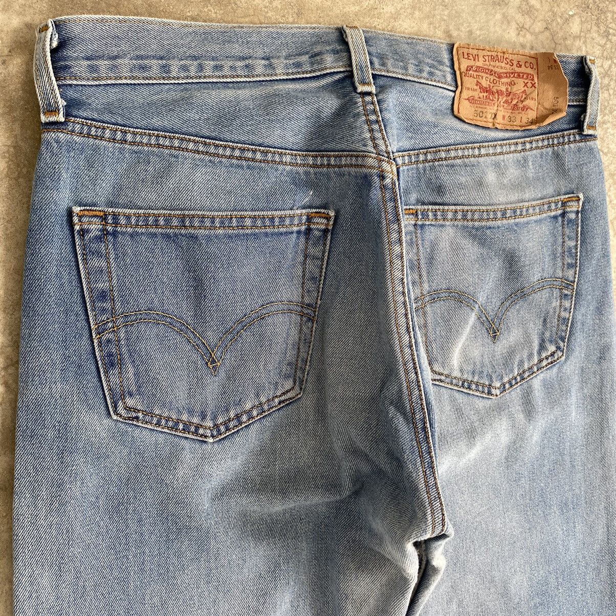 Levi's × Vintage Size 32x30.5 Vintage Levis 501 Faded Distressed Denim Size US 32 / EU 48 - 16 Thumbnail