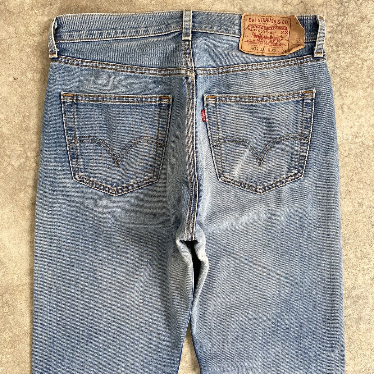 Levi's × Vintage Size 32x30.5 Vintage Levis 501 Faded Distressed Denim Size US 32 / EU 48 - 15 Thumbnail