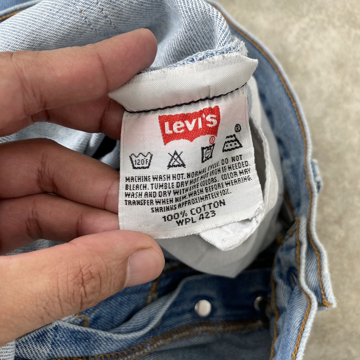 Levi's × Vintage Size 32x30.5 Vintage Levis 501 Faded Distressed Denim Size US 32 / EU 48 - 20 Thumbnail