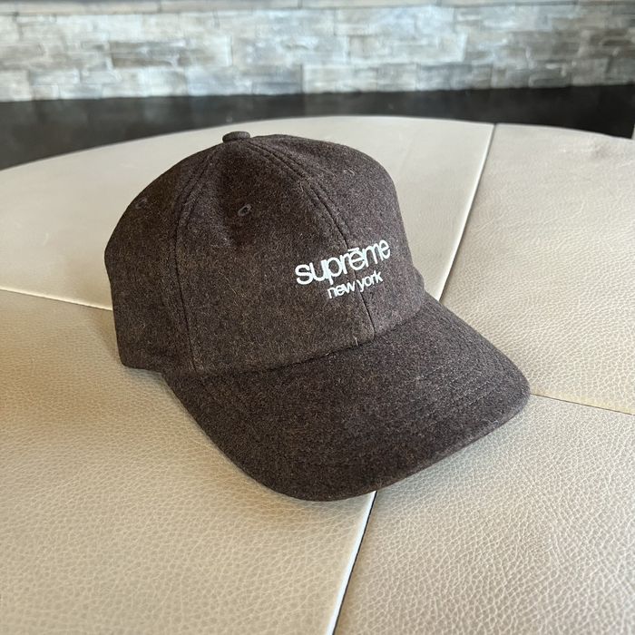 Supreme Supreme Waxed Wool 6 Panel Brown | Grailed