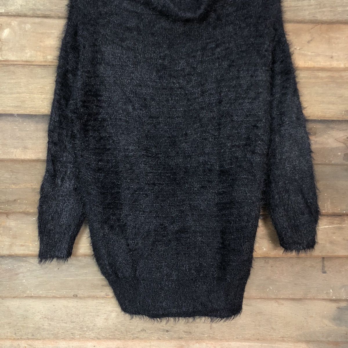 Homespun Knitwear × Japanese Brand Khalita Black Mohair fur Shag Shaggy Knitwear #c1074 Size M / US 6-8 / IT 42-44 - 8 Thumbnail