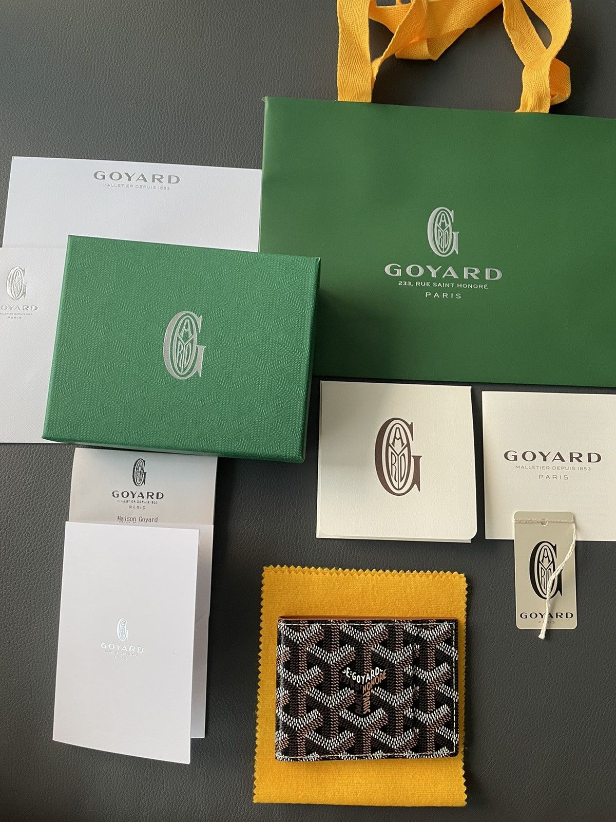 Goyard Brand New Rare Limited Iconic Goyard Logo Slim Card Wallet Size ONE SIZE - 15 Thumbnail