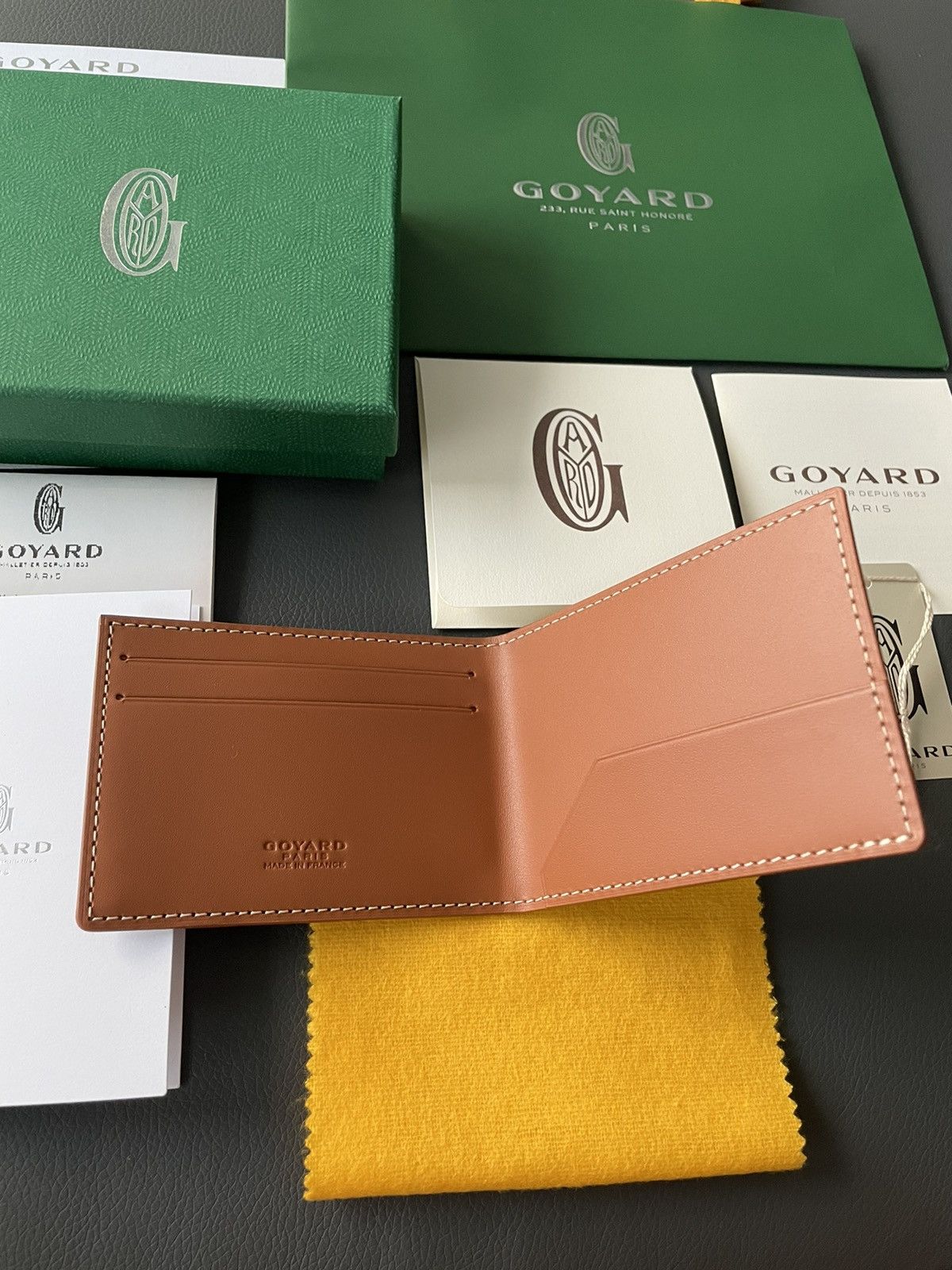 Goyard Brand New Rare Limited Iconic Goyard Logo Slim Card Wallet Size ONE SIZE - 20 Thumbnail