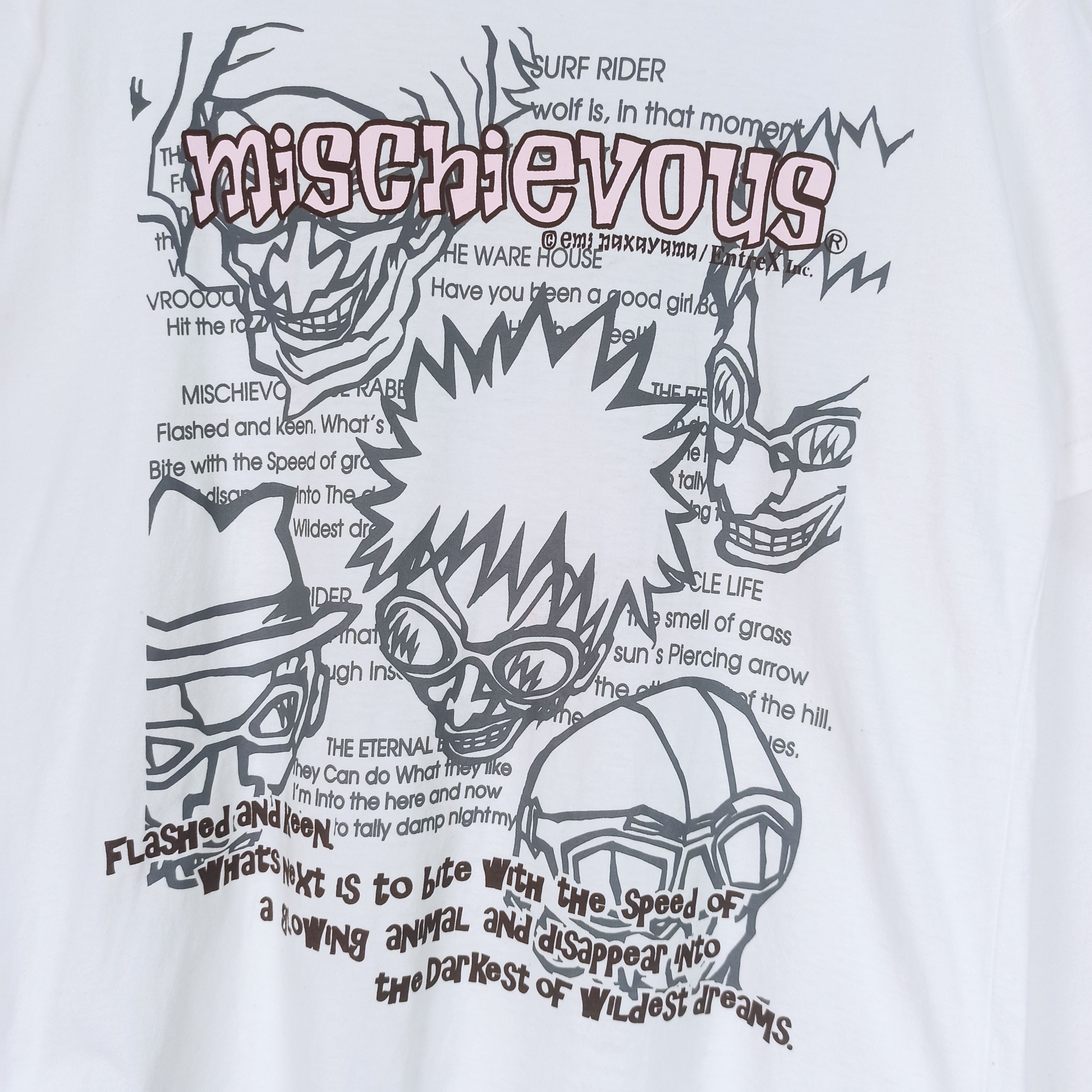 Seditionaries VINTAGE 00s MISCHIEVOUS SKUNK EMI NAXAYAMA VERY RARE Size US L / EU 52-54 / 3 - 2 Thumbnail