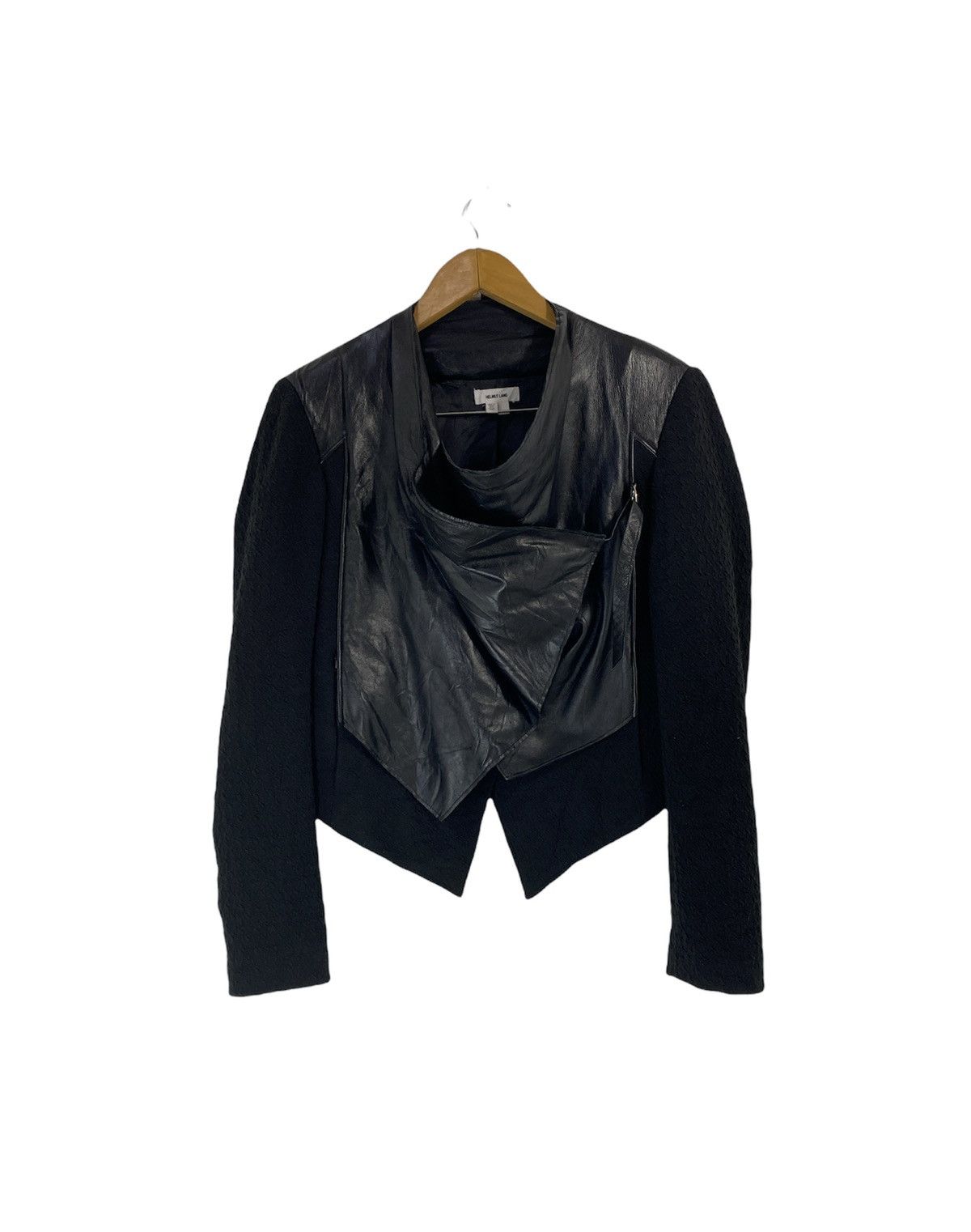Helmut Lang Helmut lang hybrid Leather Jacket Rare Design Size US S / EU 44-46 / 1 - 1 Thumbnail