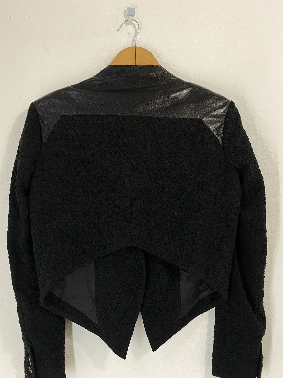 Helmut Lang Helmut lang hybrid Leather Jacket Rare Design Size US S / EU 44-46 / 1 - 9 Thumbnail