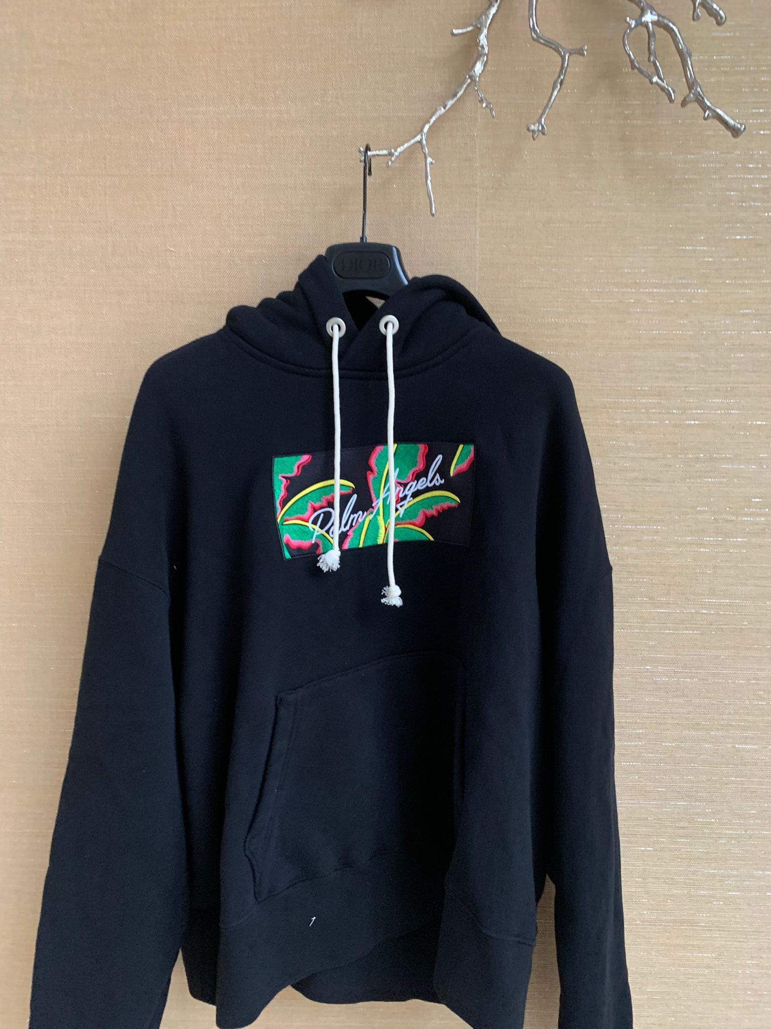 Palm Angels o1rshd1 Logo Hoodie in Black Size US M / EU 48-50 / 2 - 2 Thumbnail