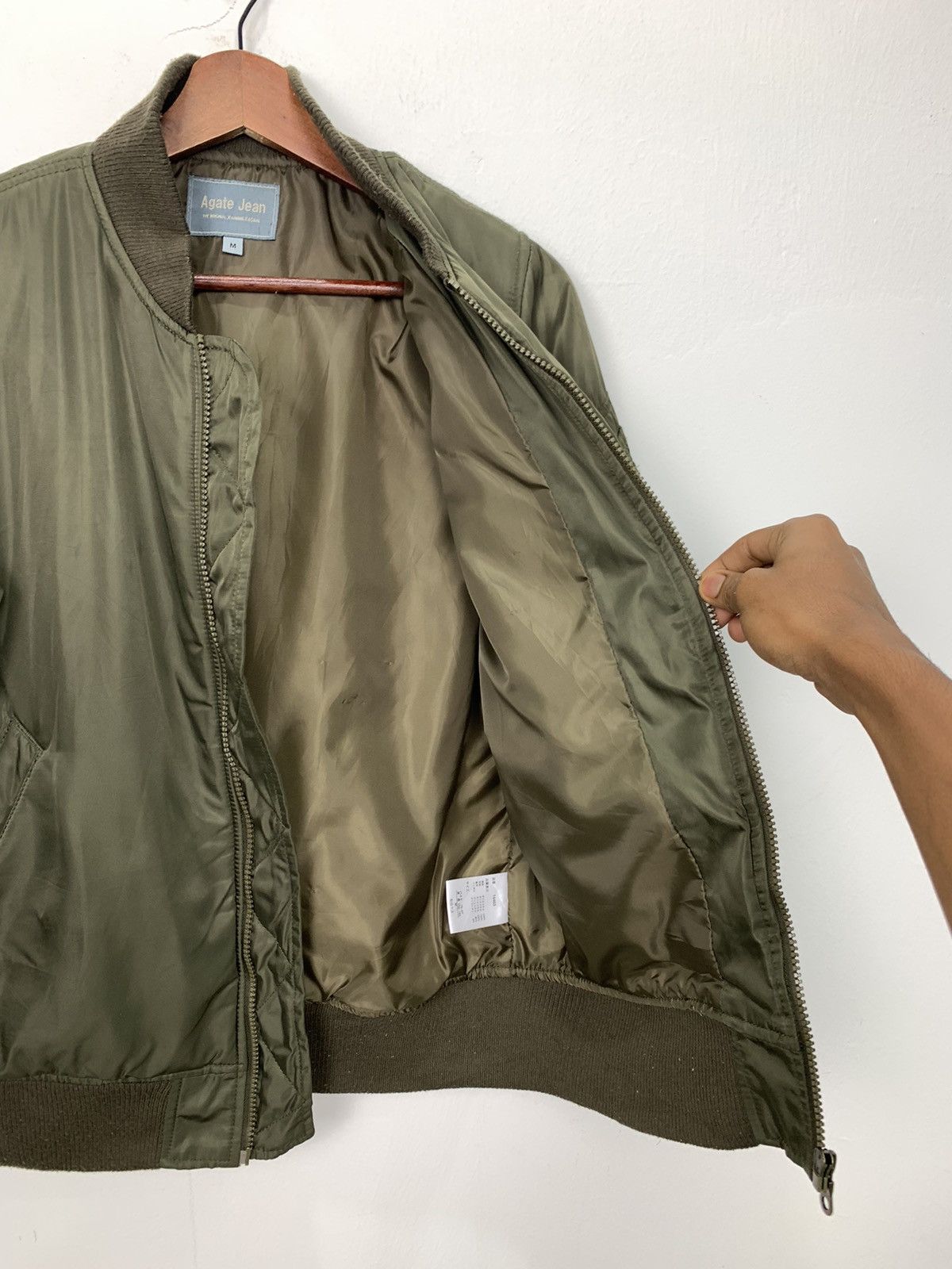 Goretex AGATE JEAN Vintage Nylon Army Tactical Bomber Puffer Jacket Size US M / EU 48-50 / 2 - 17 Thumbnail