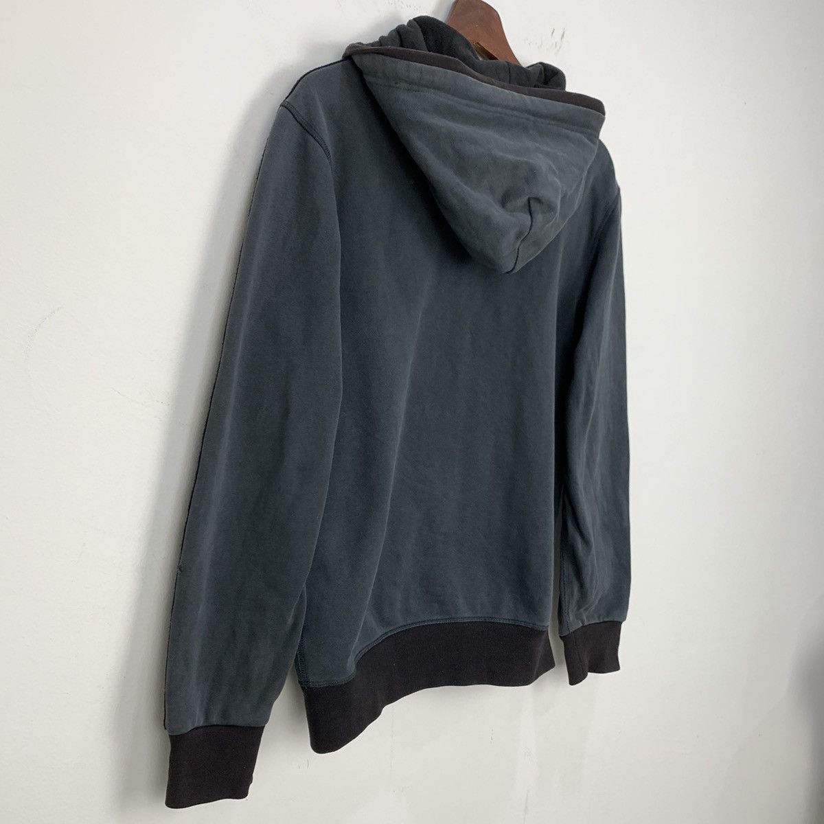 Adidas Vintag ADIDAS Stripe Blue Grey Zipper Sweater Hoodie Jacket Size US M / EU 48-50 / 2 - 24 Thumbnail