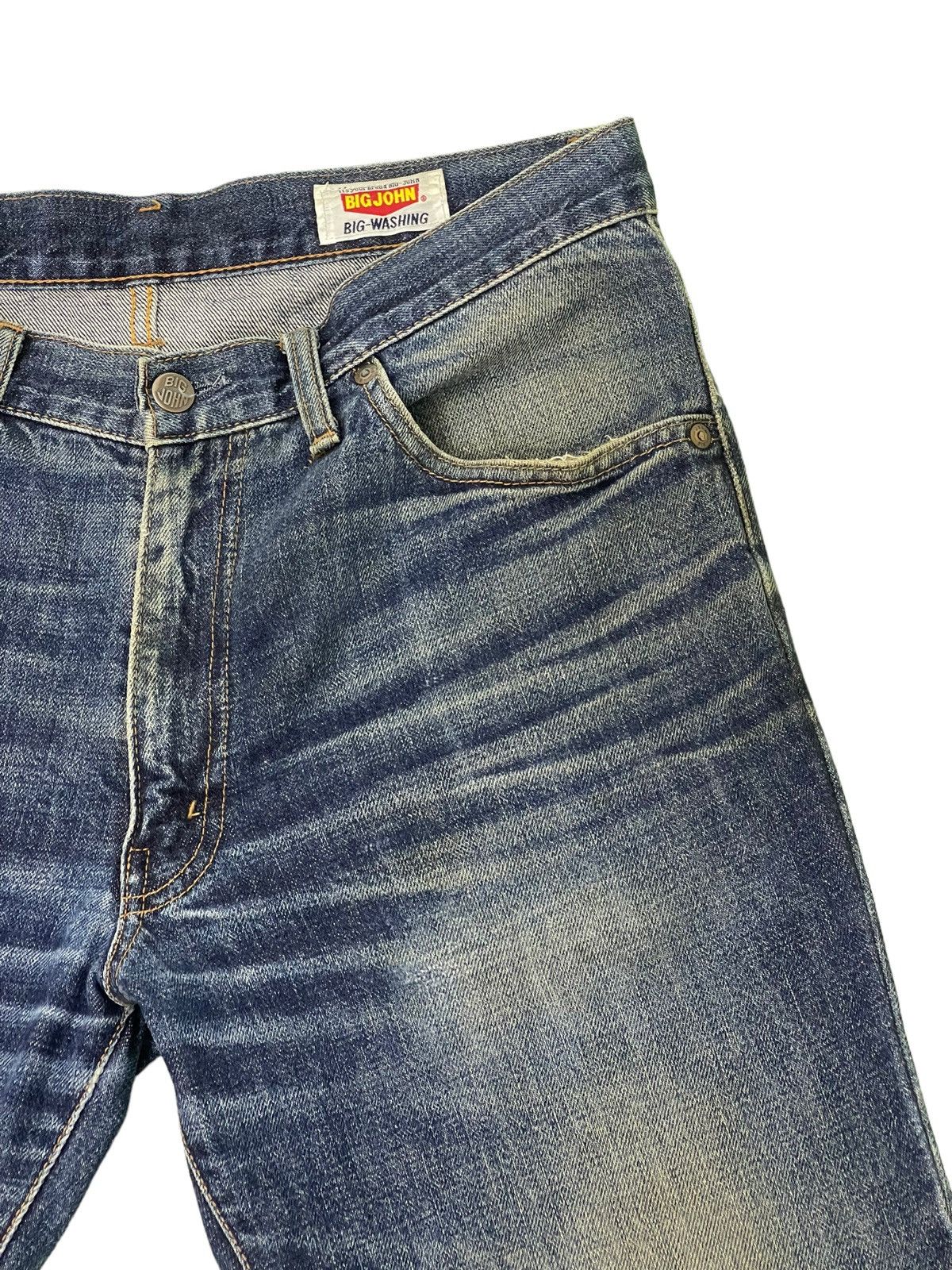 Japanese Brand Flare Jeans 90s Big John Japan Denim Boot Cut 4🟦1 Size US 32 / EU 48 - 9 Thumbnail