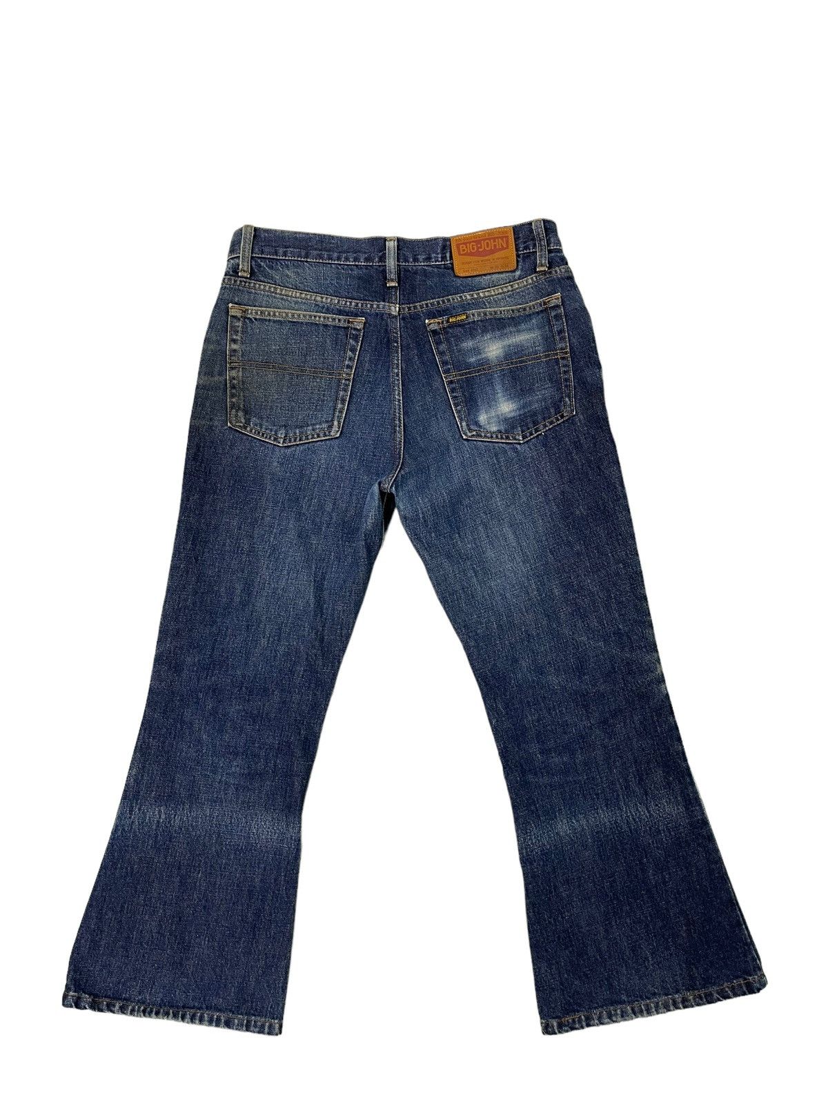 Japanese Brand Flare Jeans 90s Big John Japan Denim Boot Cut 4🟦1 Size US 32 / EU 48 - 12 Thumbnail